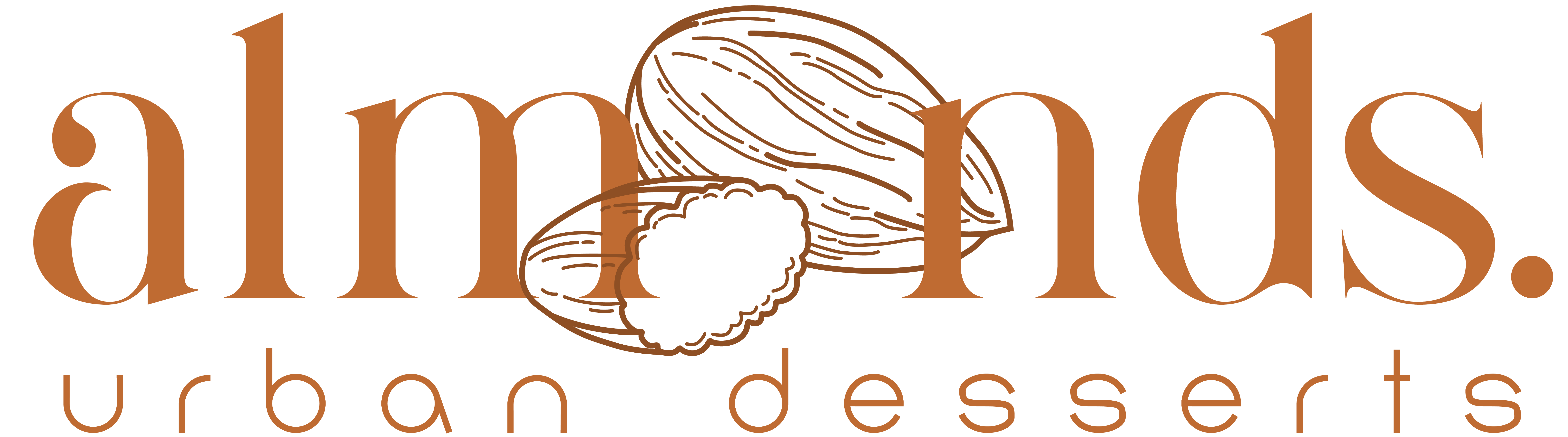 almonds. | urban desserts logo