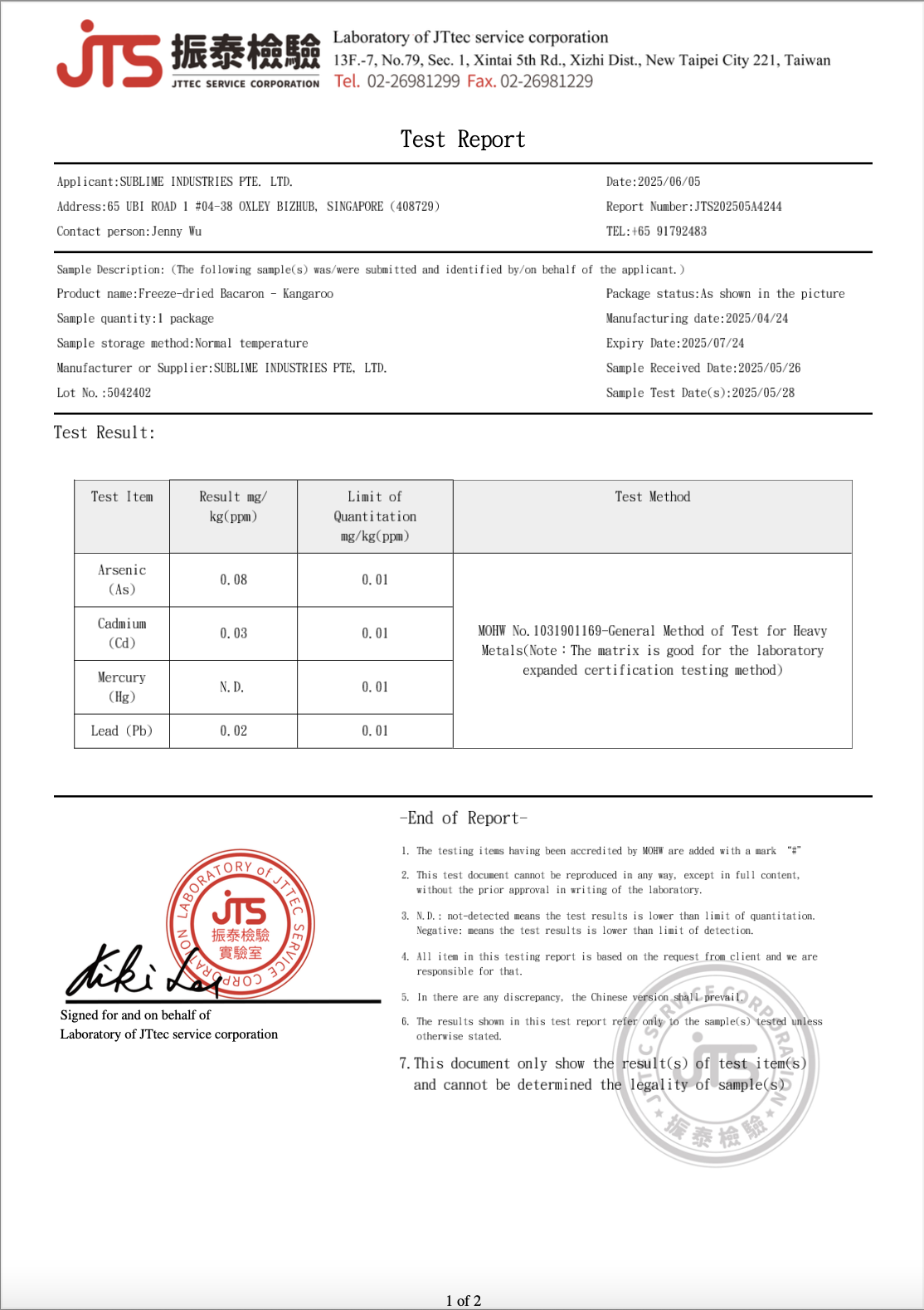 Heavy Metals 重金屬