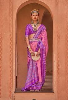 Pink Patola Silk