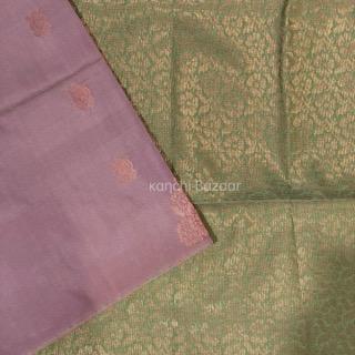 Light Mauve & Olive Green Soft Silk Mix