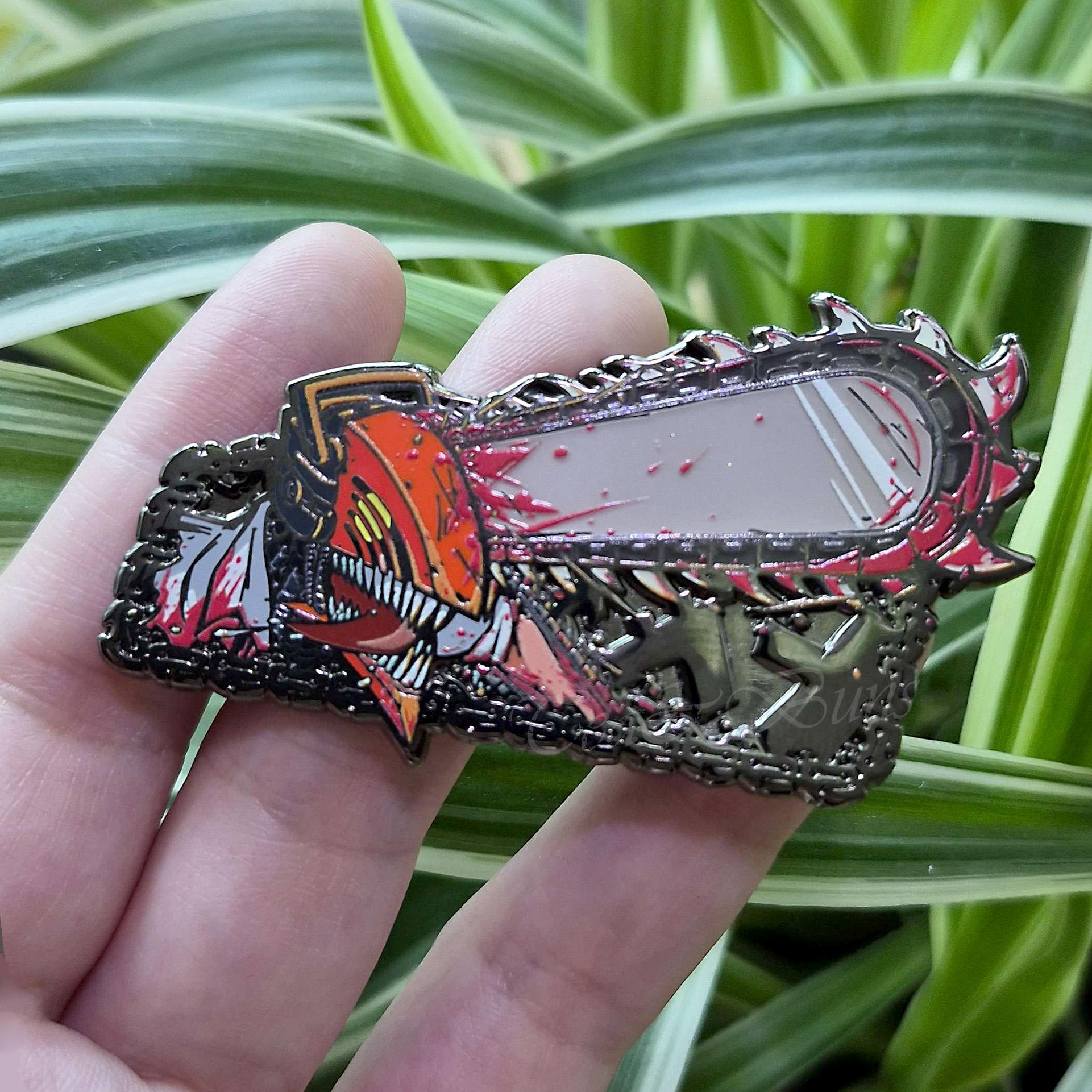 Chainsaw Eyes Enamel Pin