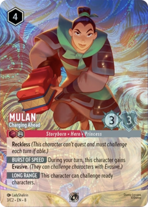 Lorcana Challenge - Mulan - Charging Ahead Foil