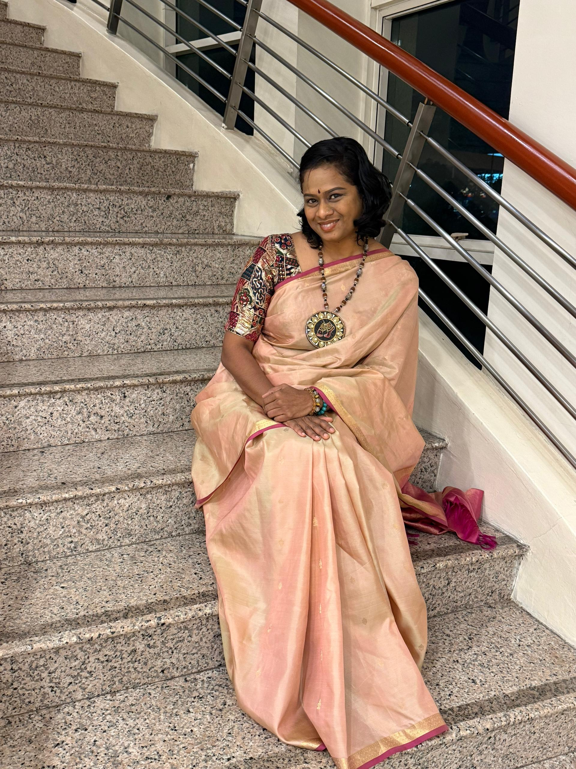 "Every saree I add to this collection passes one test: would I wear it myself? So far, it always has."
