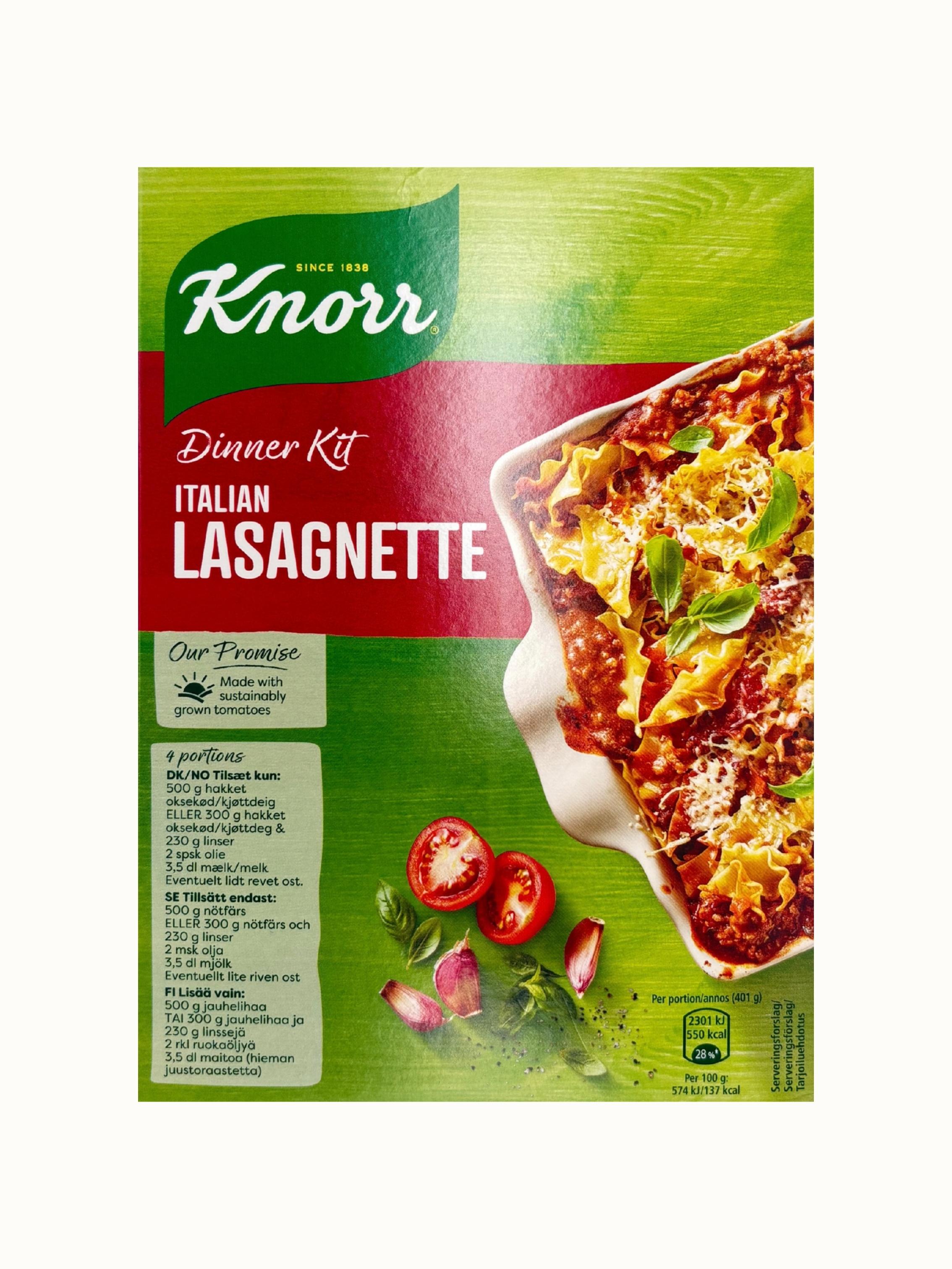 Knorr Lasagnette Dinner Kit 270g