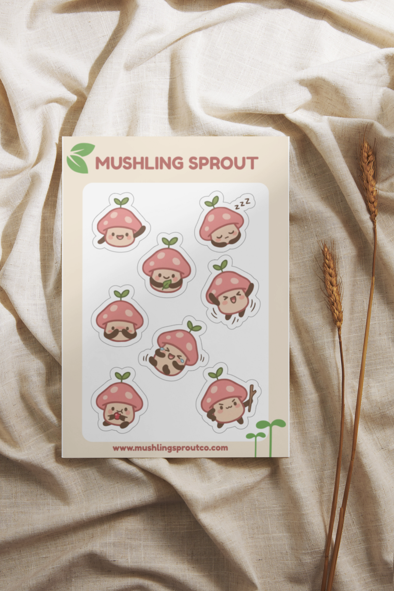 MUSHLING SPROUT Sticker Sheet