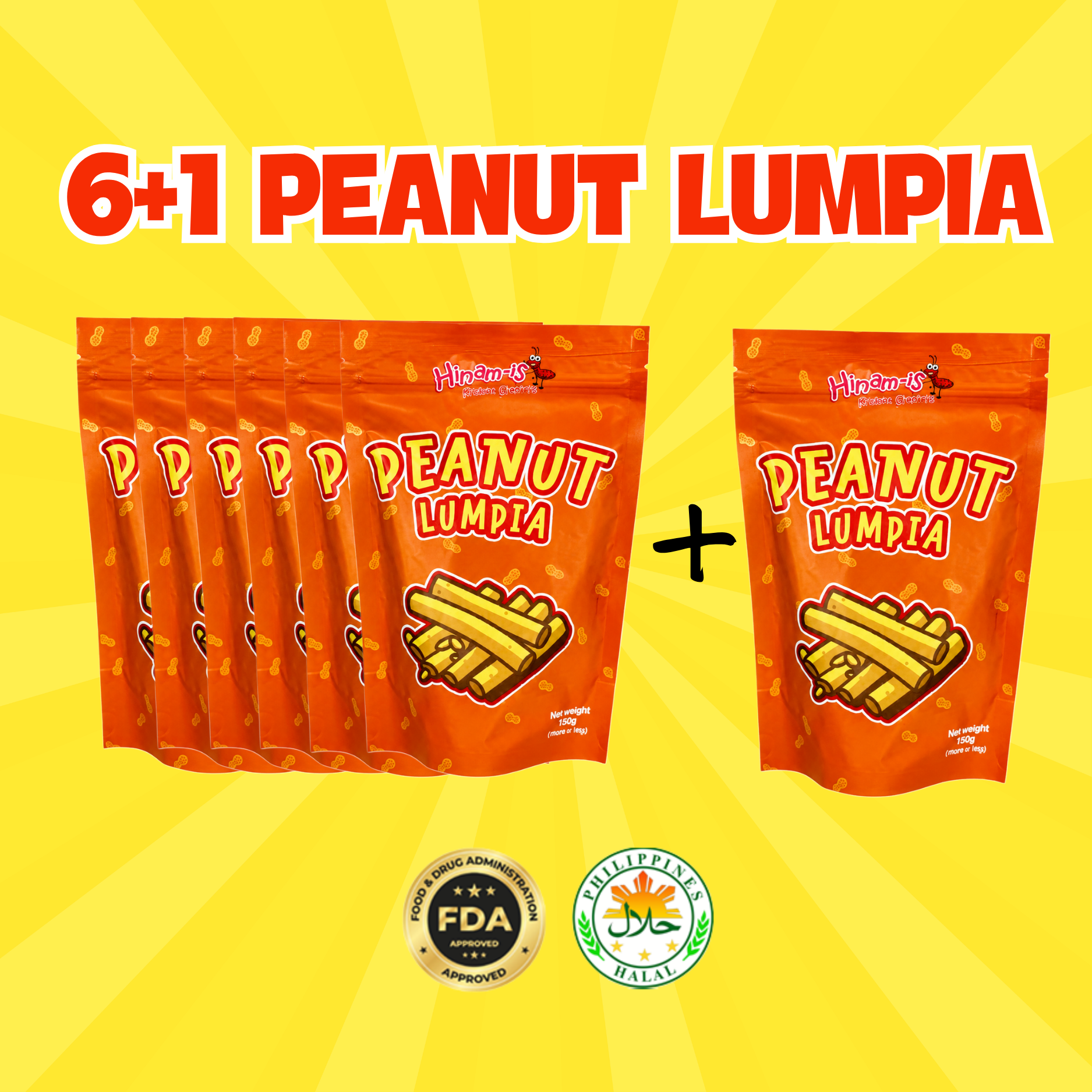 Hinam-is Peanut Lumpia Pasalubong Pack (6+1 FREE)