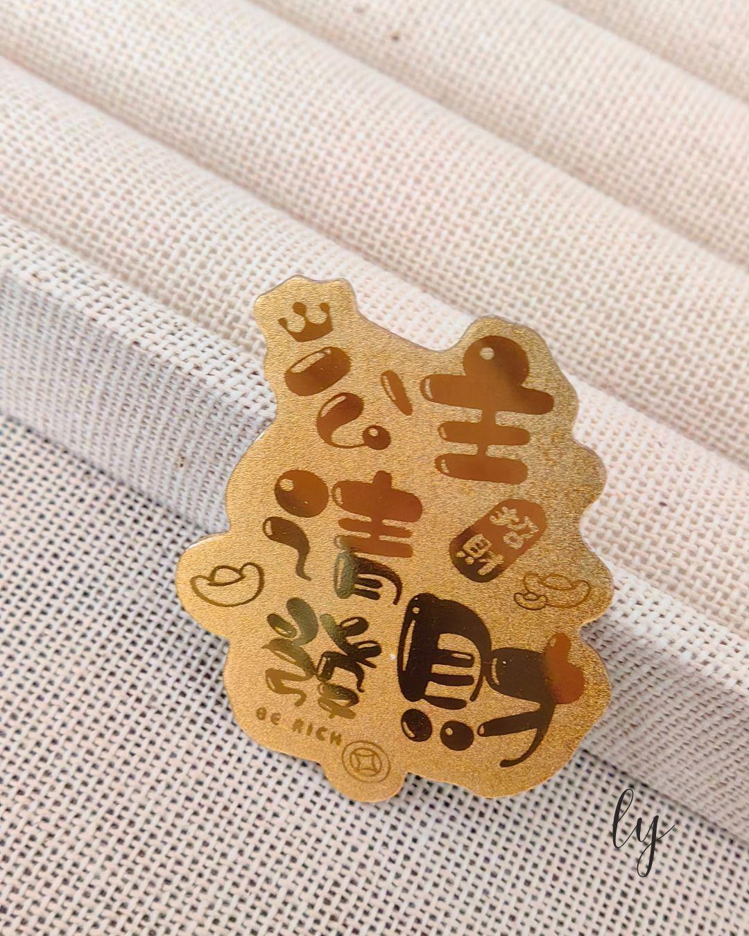 ✨随身招财小金箔片｜手机壳・皮包・钱包皆可放✨