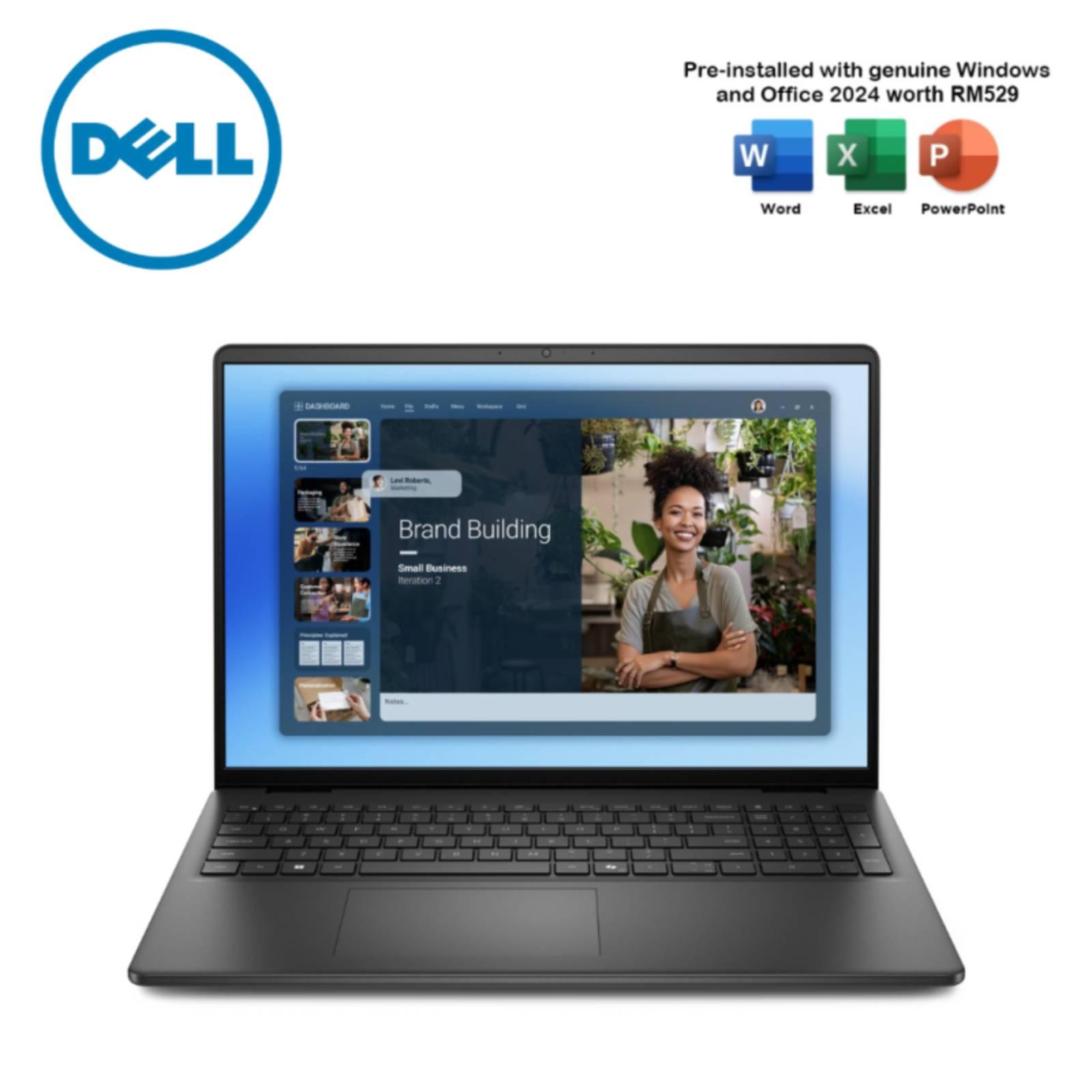 (PREORDER) Dell 16 DC16250 16" FHD 2K IPS Laptop Carbon Black ( C5-120U, 16GB, 512GB, Intel, W11,HS+M365 )