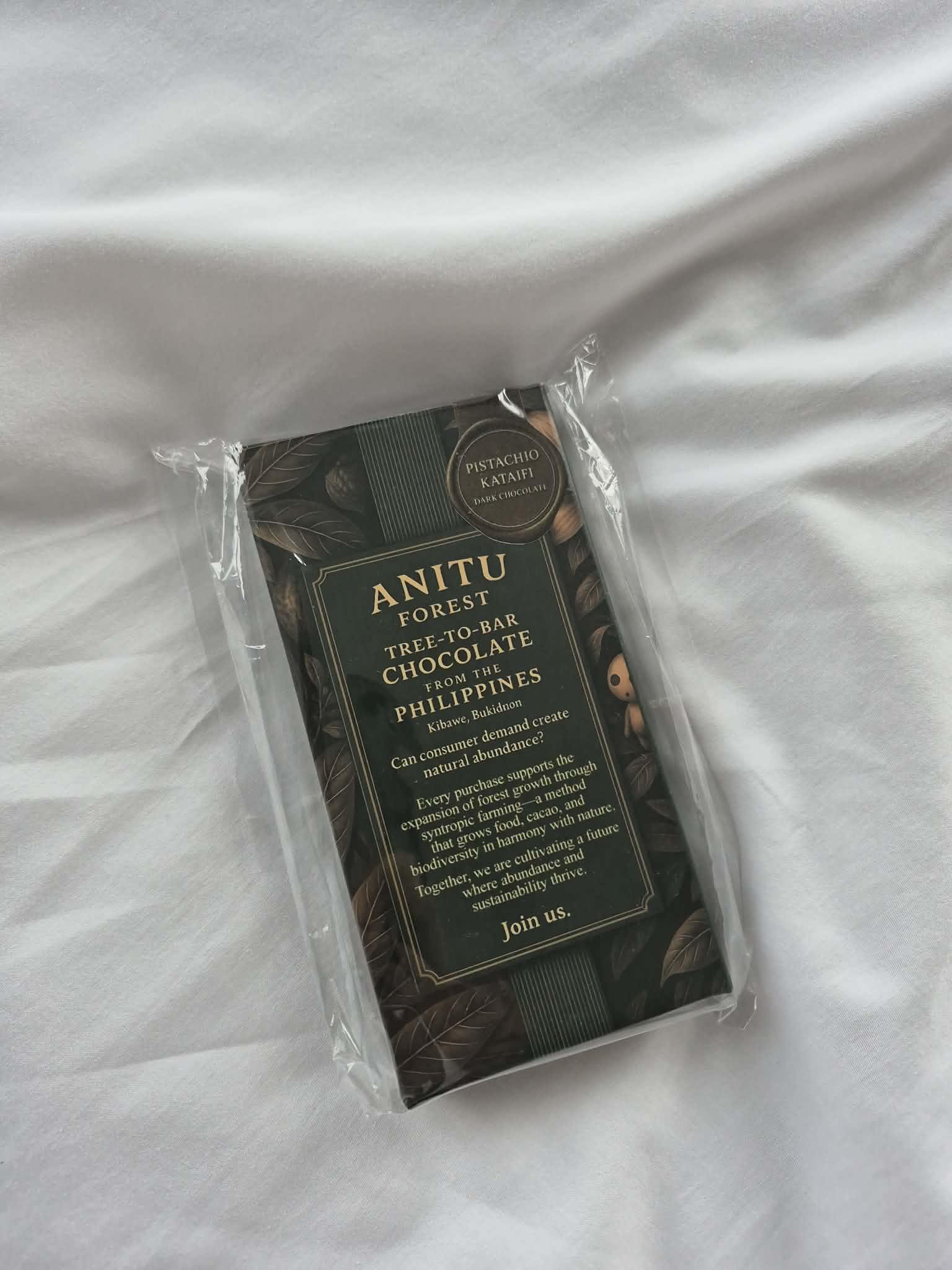 Anitu Forest Dubai Style Chocolate (Pistachio/Peanut-Kataifi filled chocolate)