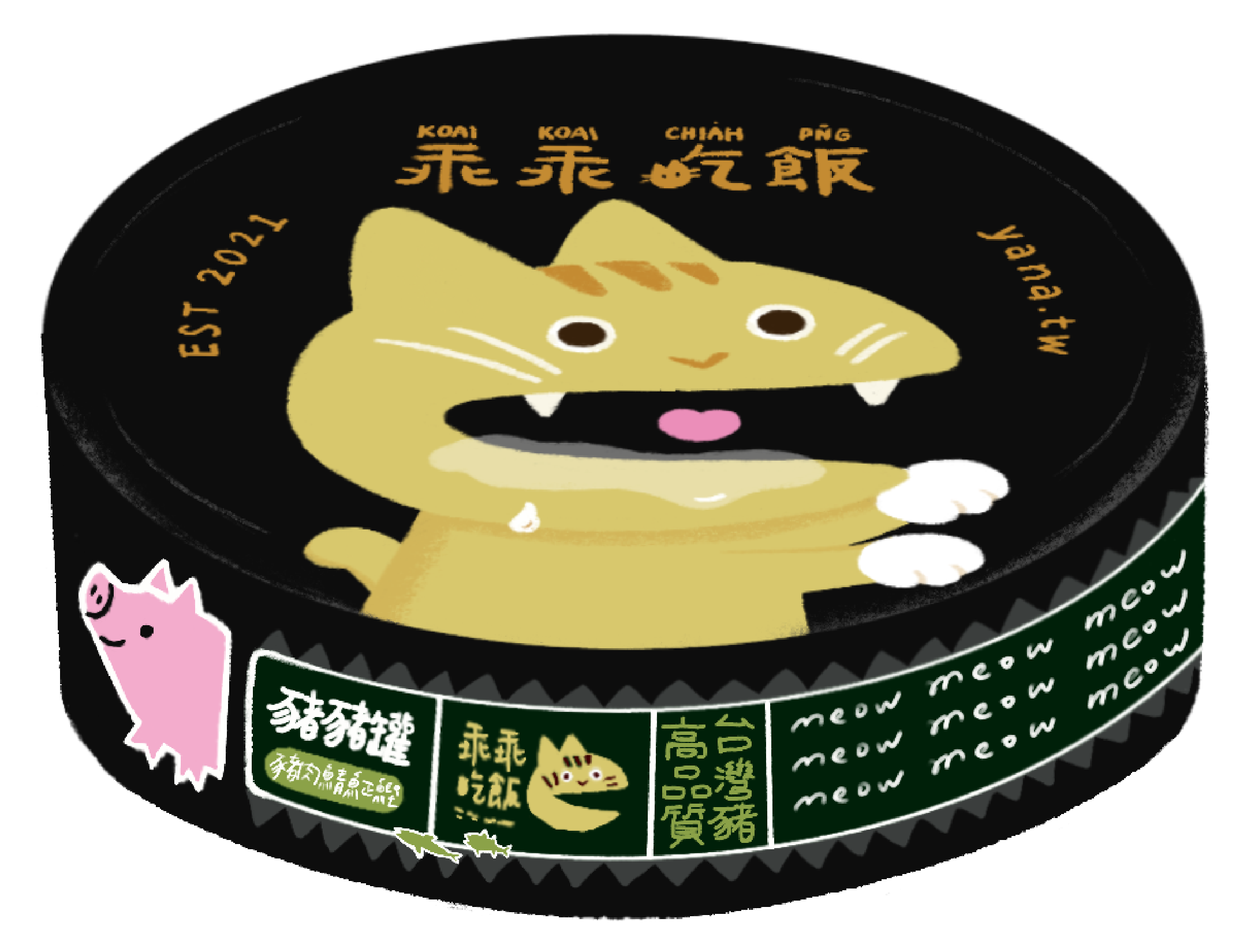 [NEW] Pork & Mackerel & Bonito - Pork complete meal can 80g [乖乖吃飯 KOAI KOAI CHIA̍H PN̄G]