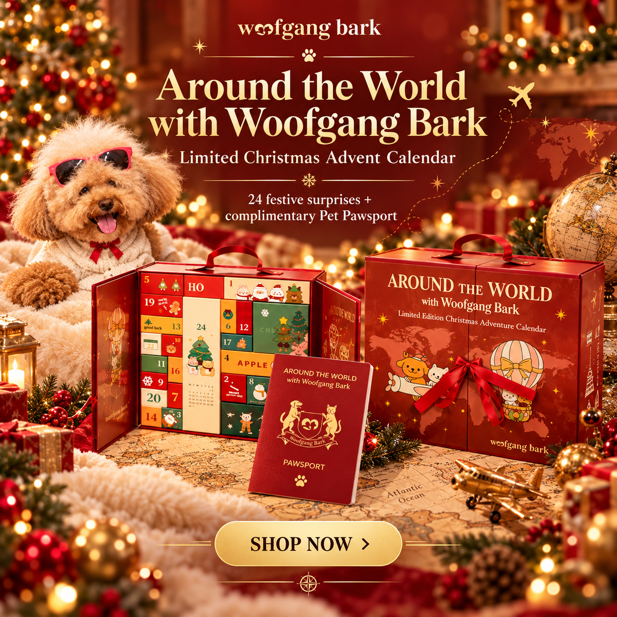 [Pre-Order] Around the World with Woofgang Bark - Limited Christmas Adventure Calendar