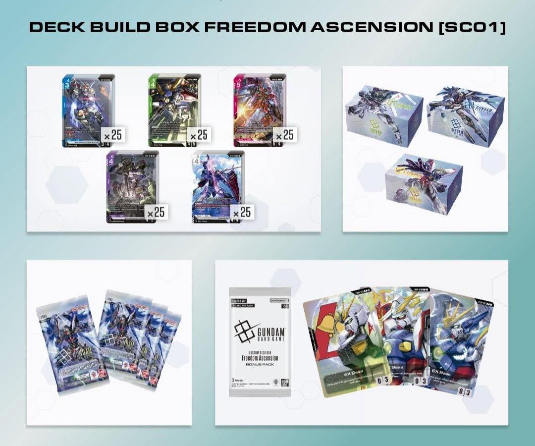 [JP] [SC01] Gundam Custom Deck Box: Freedom Ascension