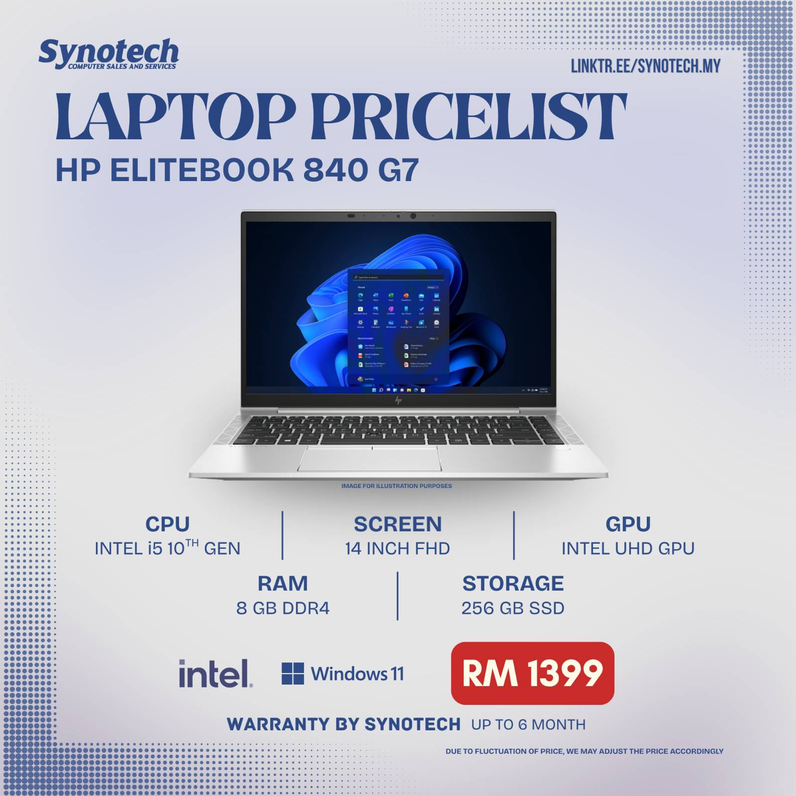 HP ELITEBOOK 840 G7 (USED)