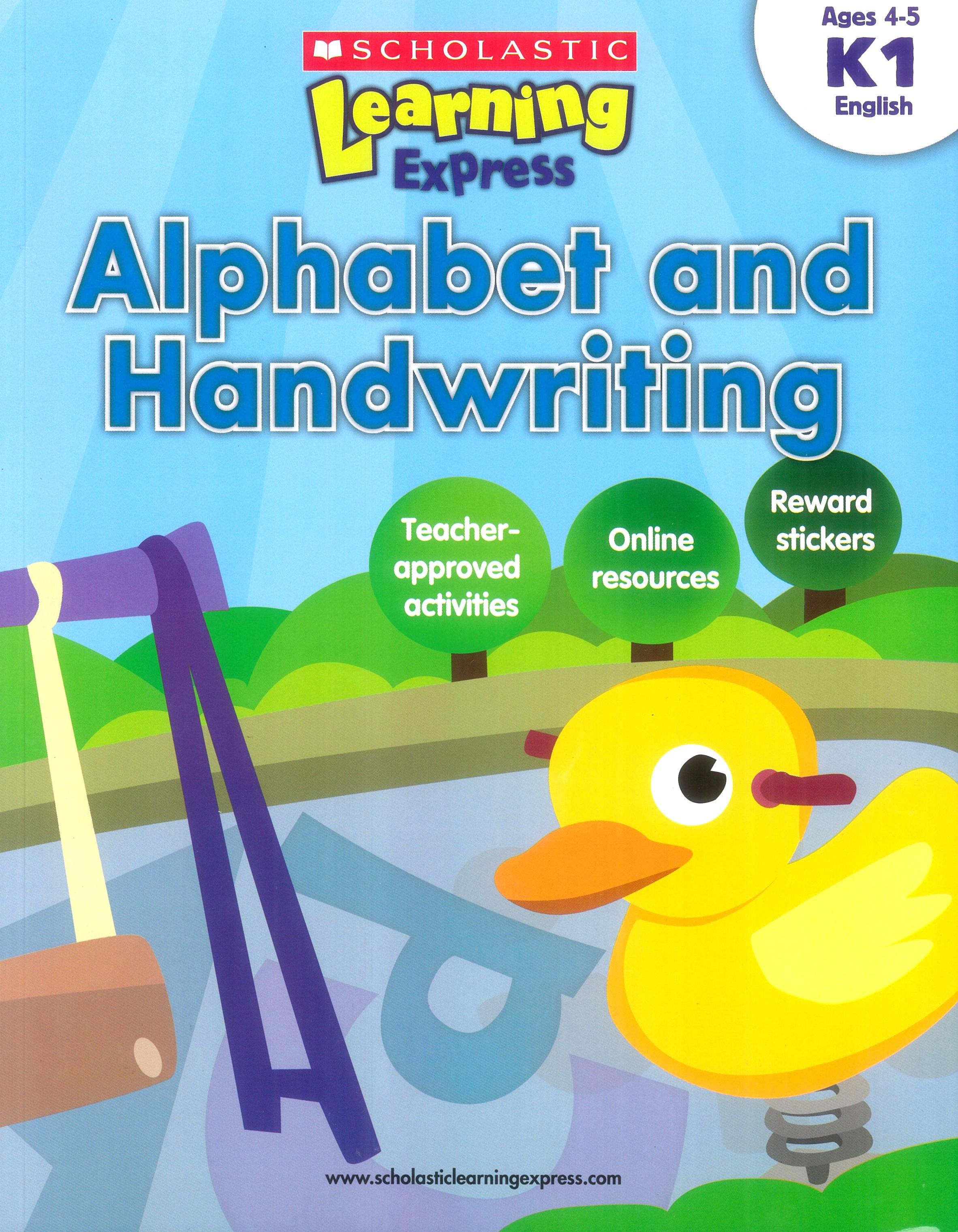 Scholastic Learning Express K1: Alphabet and Handwriting [Activity Book] [Paperback]