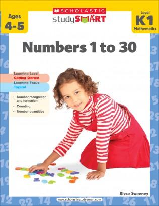 Scholastic Study Smart K1: Numbers 1 to 30 [Activity Book] [Paperback]