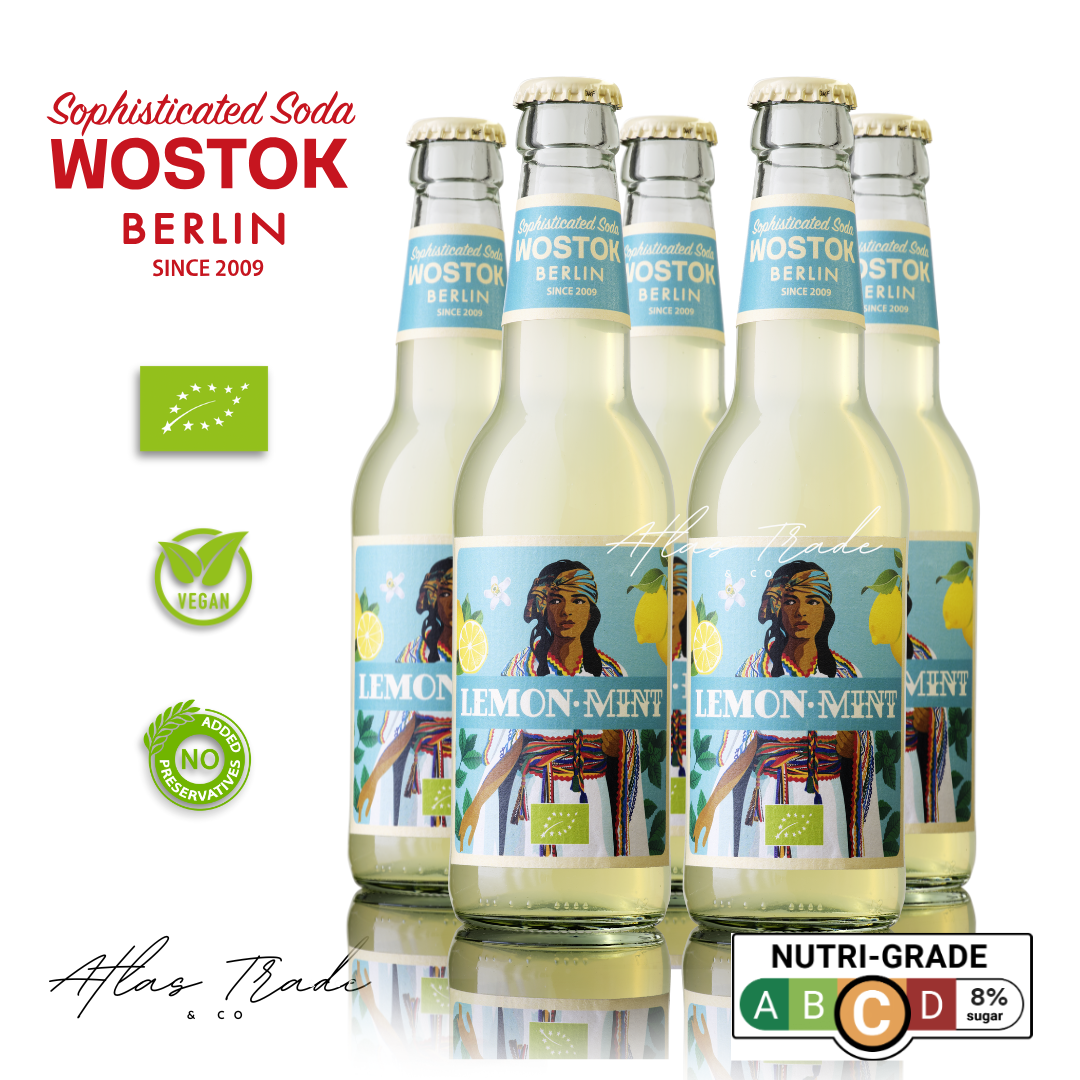 WOSTOK Organic Lemon Mint - 5 bottles pack
