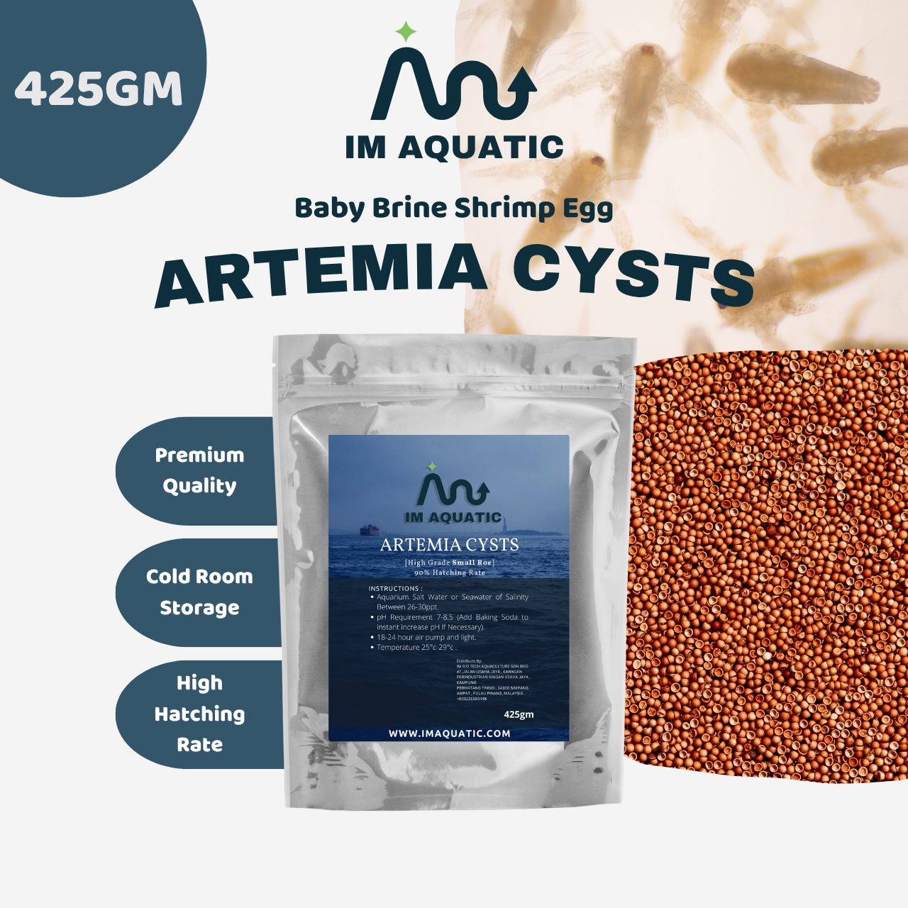 IM AQUATIC Artemia Cysts