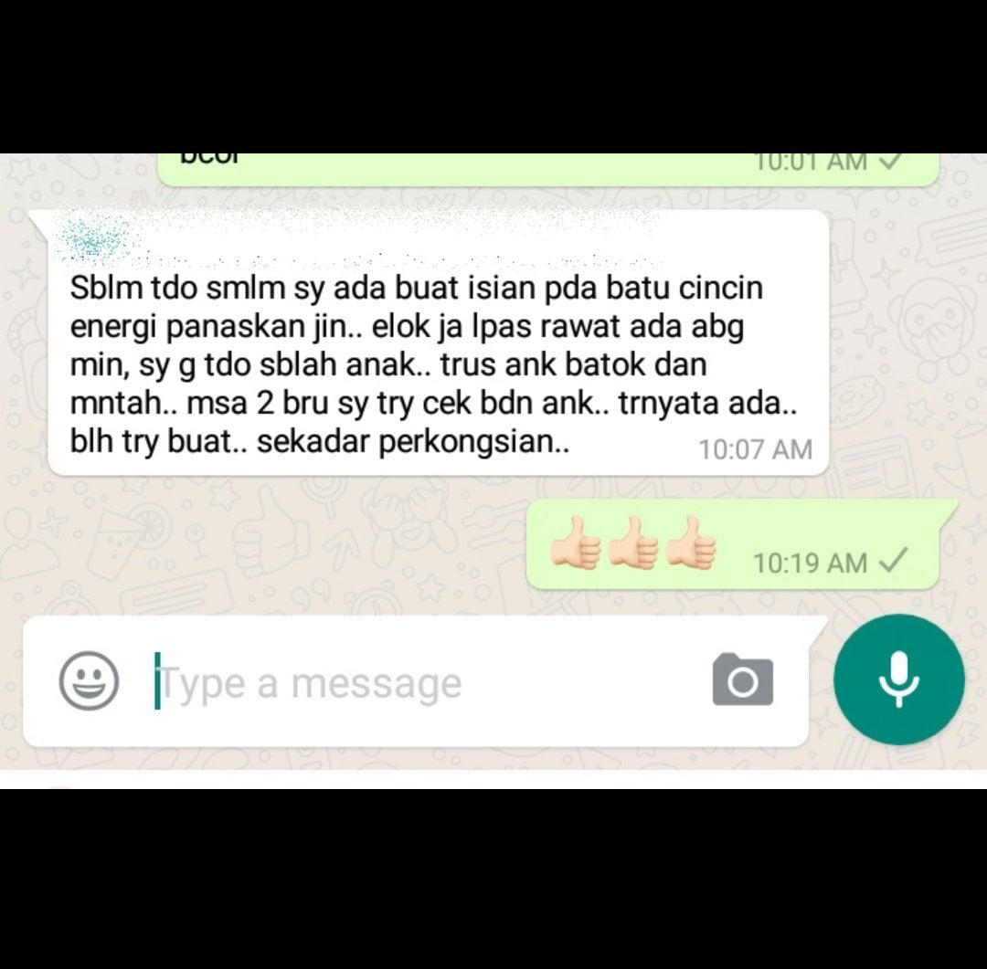 AURA TENDAI BUATKAN JIN KEPANASAN