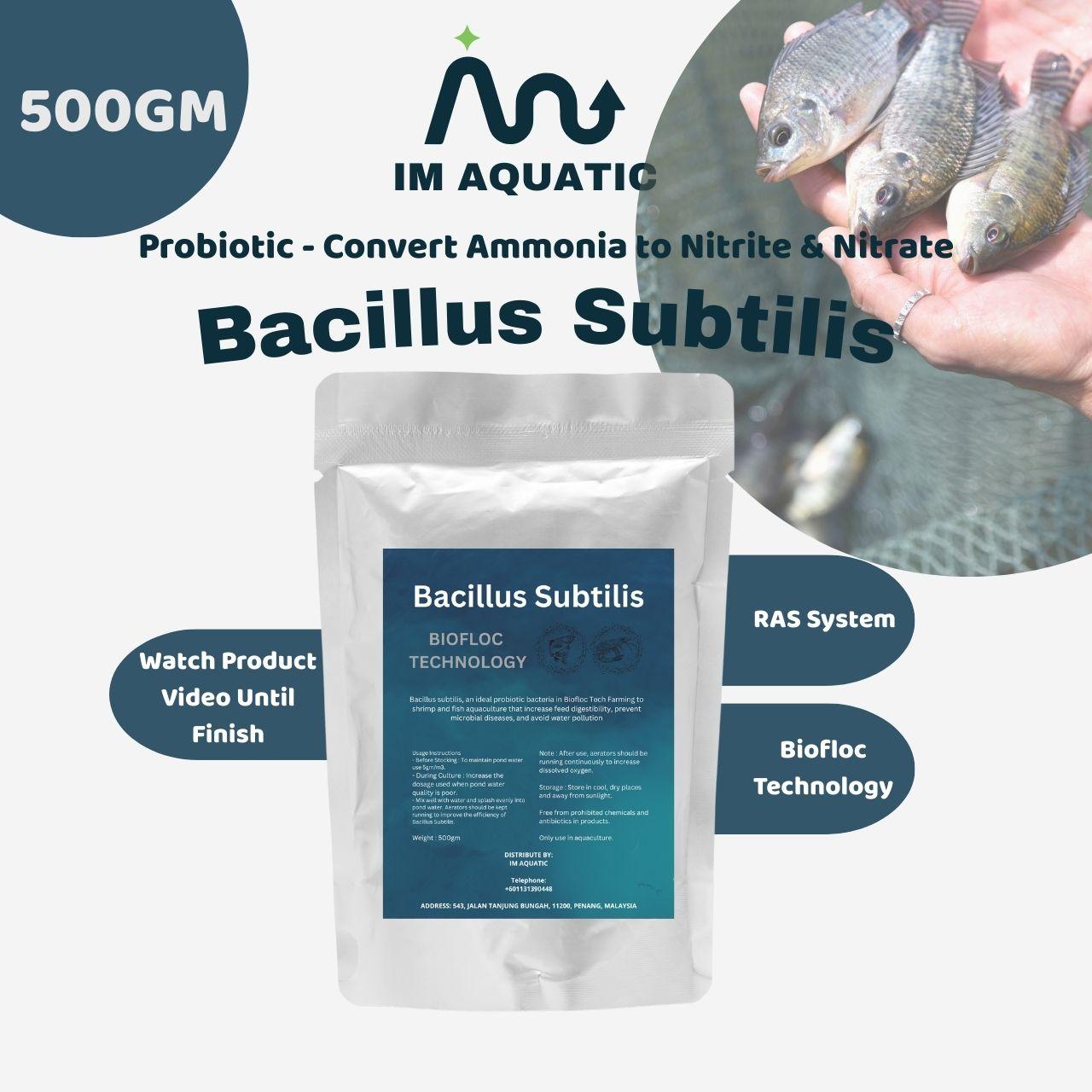 Bacillus Subtilis Probiotic for Aquaculture Biofloc 500gm
