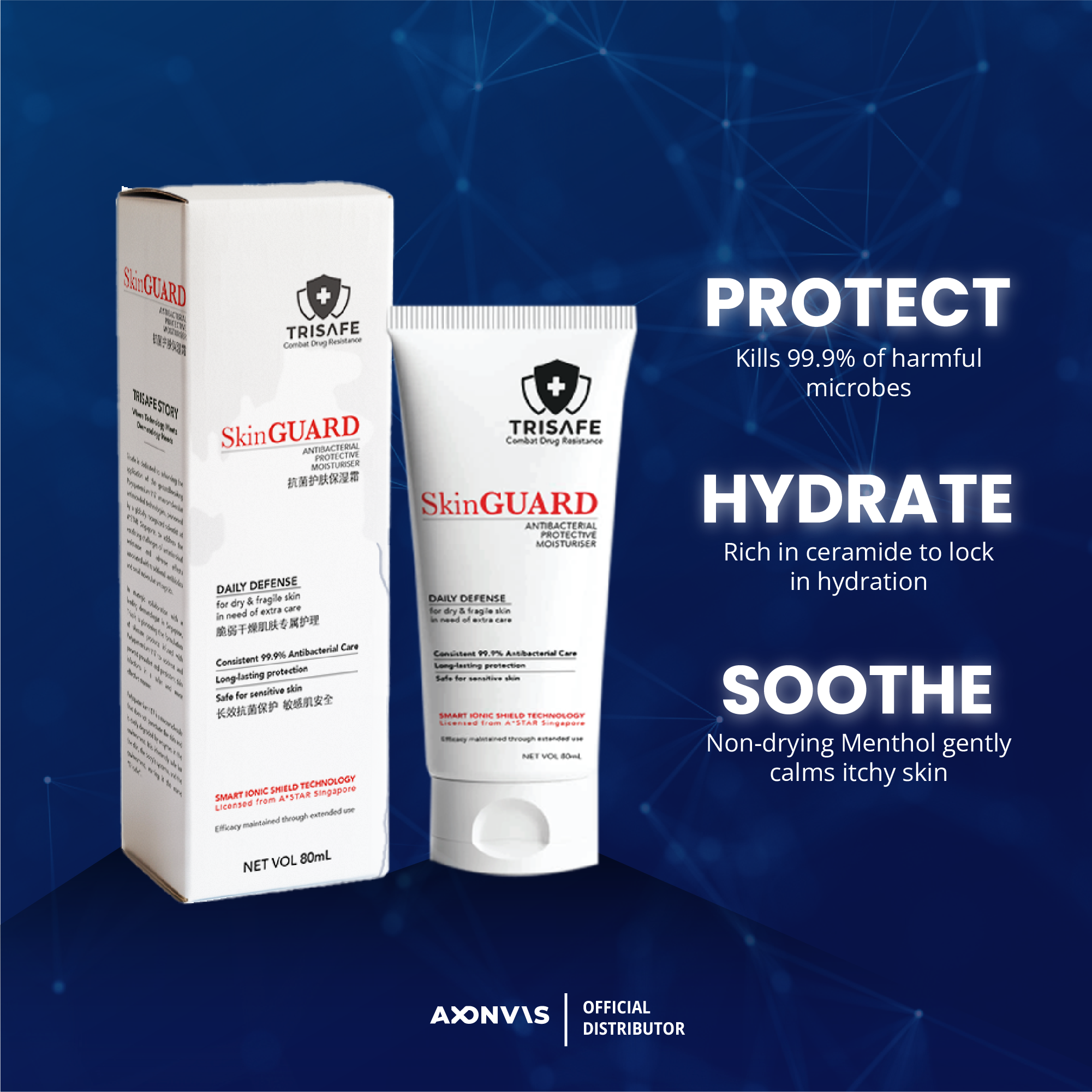Trisafe SkinGUARD Antimicrobial Moisturiser
