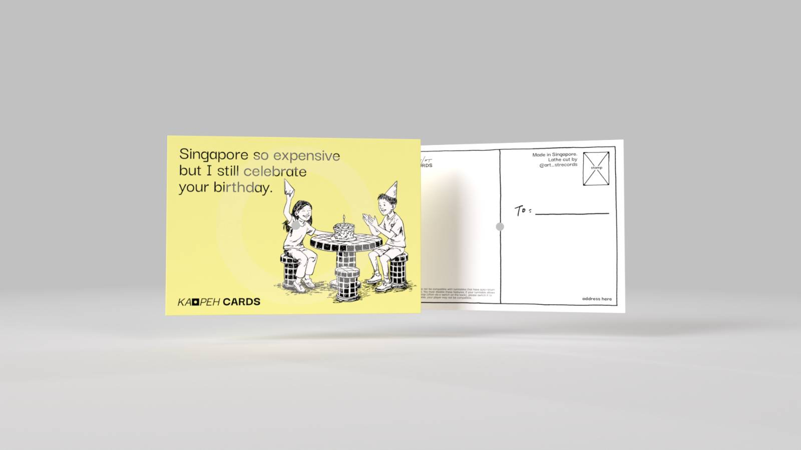 Kao Peh Cards: Happy Birthday