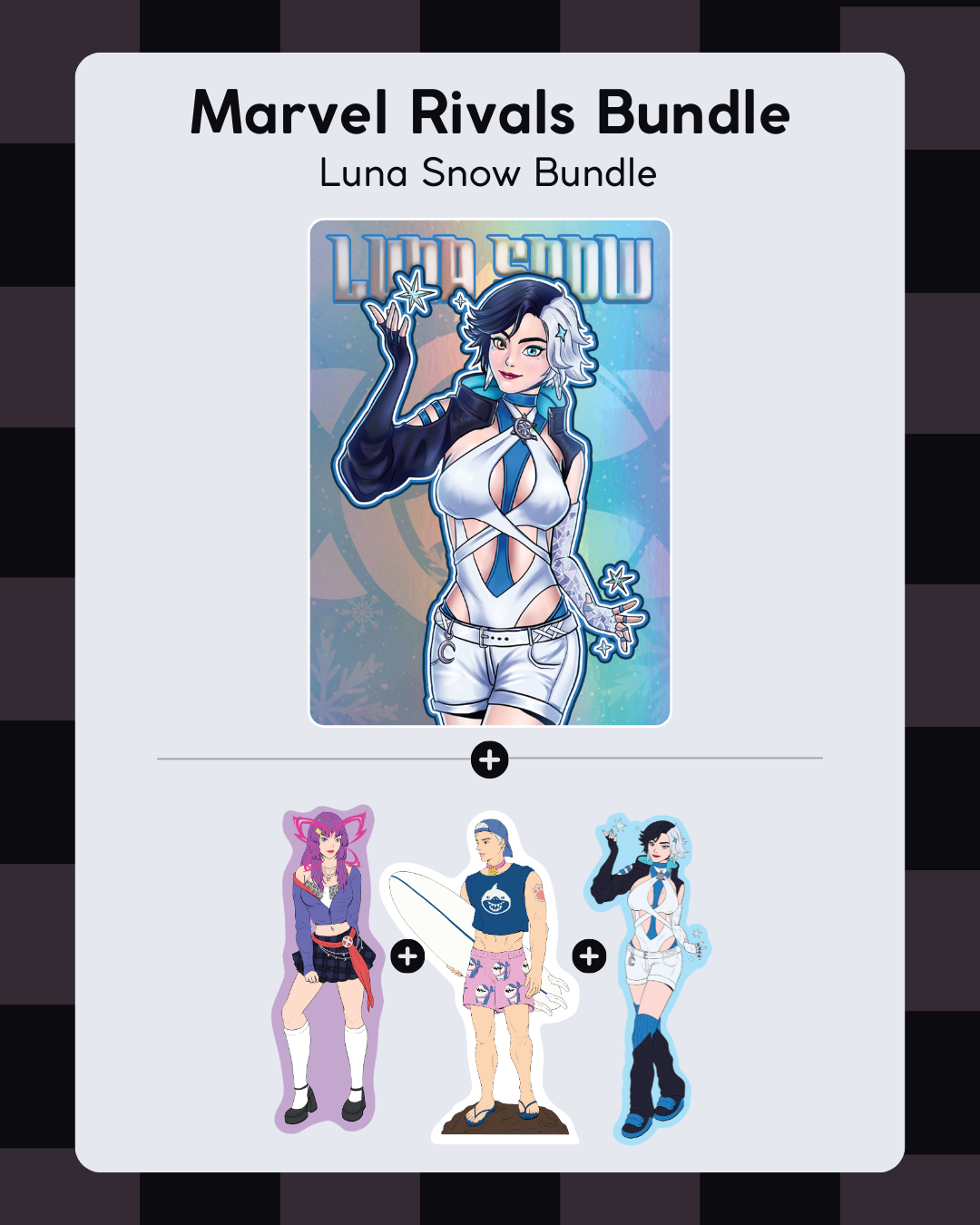 Marvel Rivals Street Style Bundle (3 Stickers and Collectible Card)