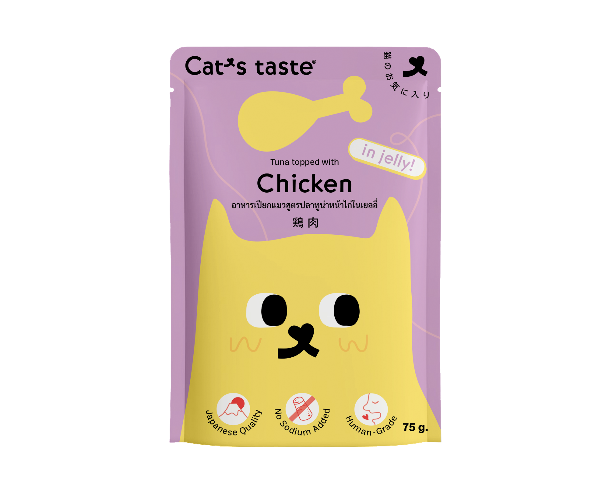 Tuna topped with Chicken in Jelly (Pouch) 75g