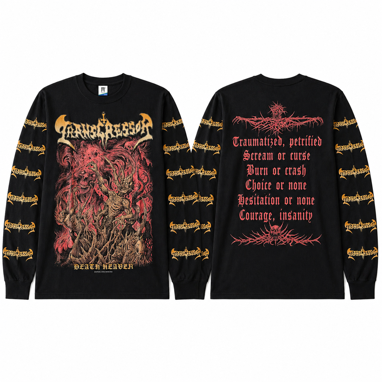 TRANSGRESSOR - Death Heaven Longsleeve Tshirt