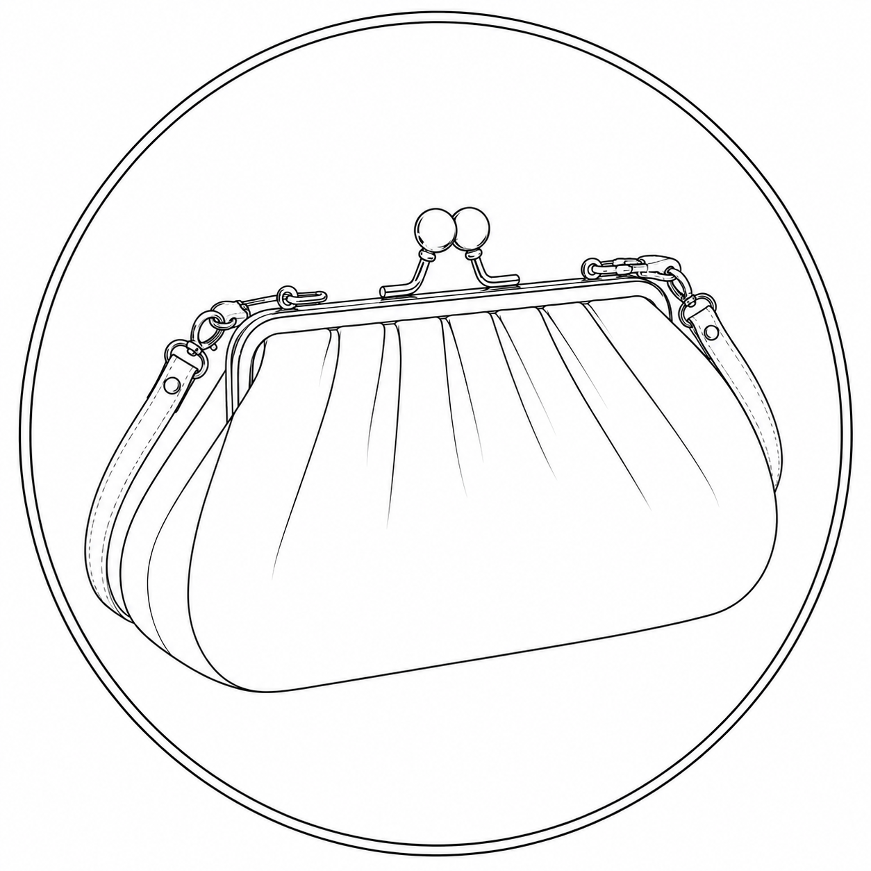 Custom Dumpling Kisslock Bag
