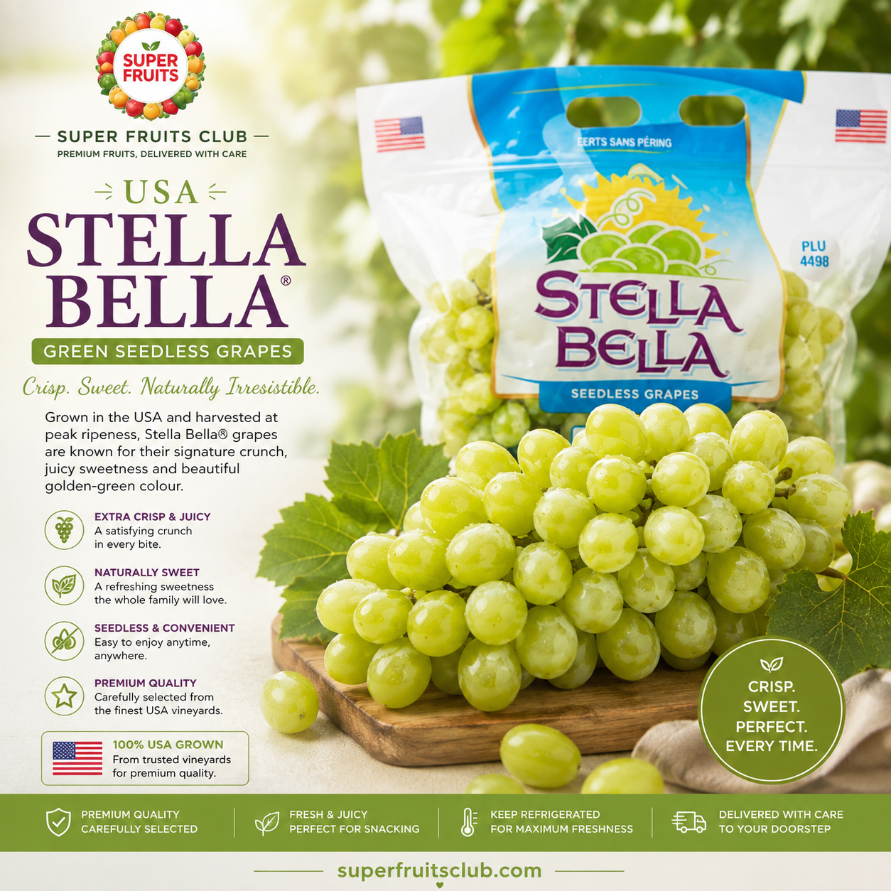 Stella Bella Green Grapes Seedless