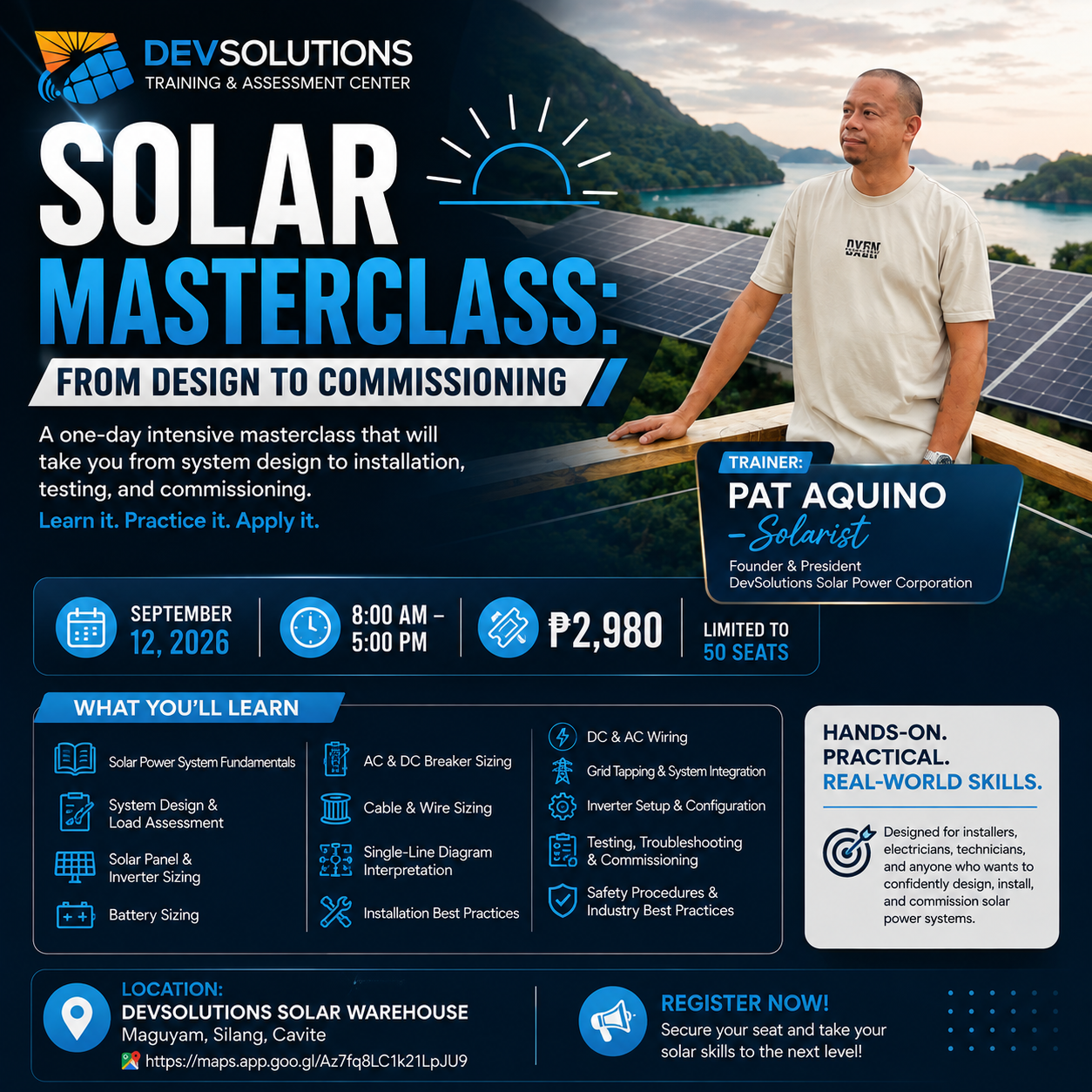 Residential Hybrid Masterclass: From Design to Commissioning with Pat Aquino Solarist