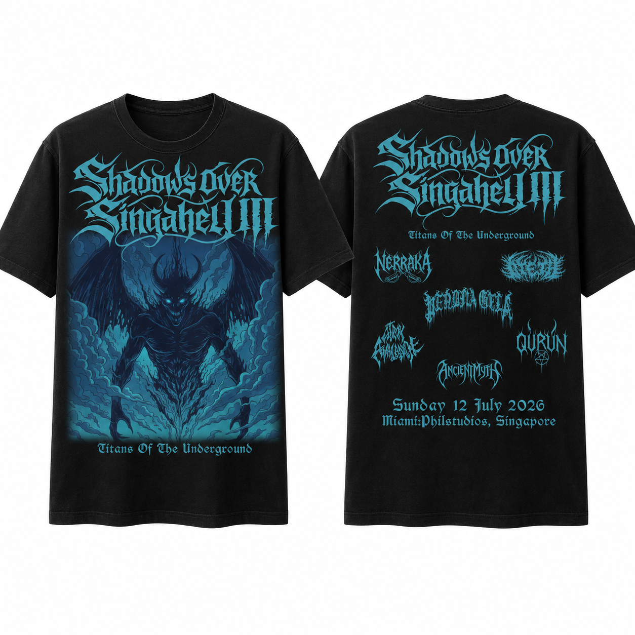 Shadows Over Singahell III shortsleeve Tshirt