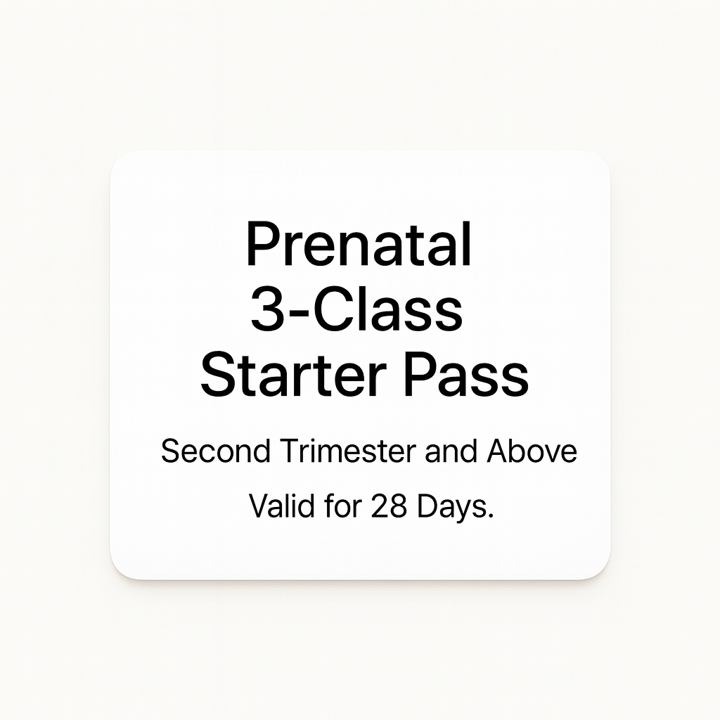Prenatal 3-Class Starter Pass