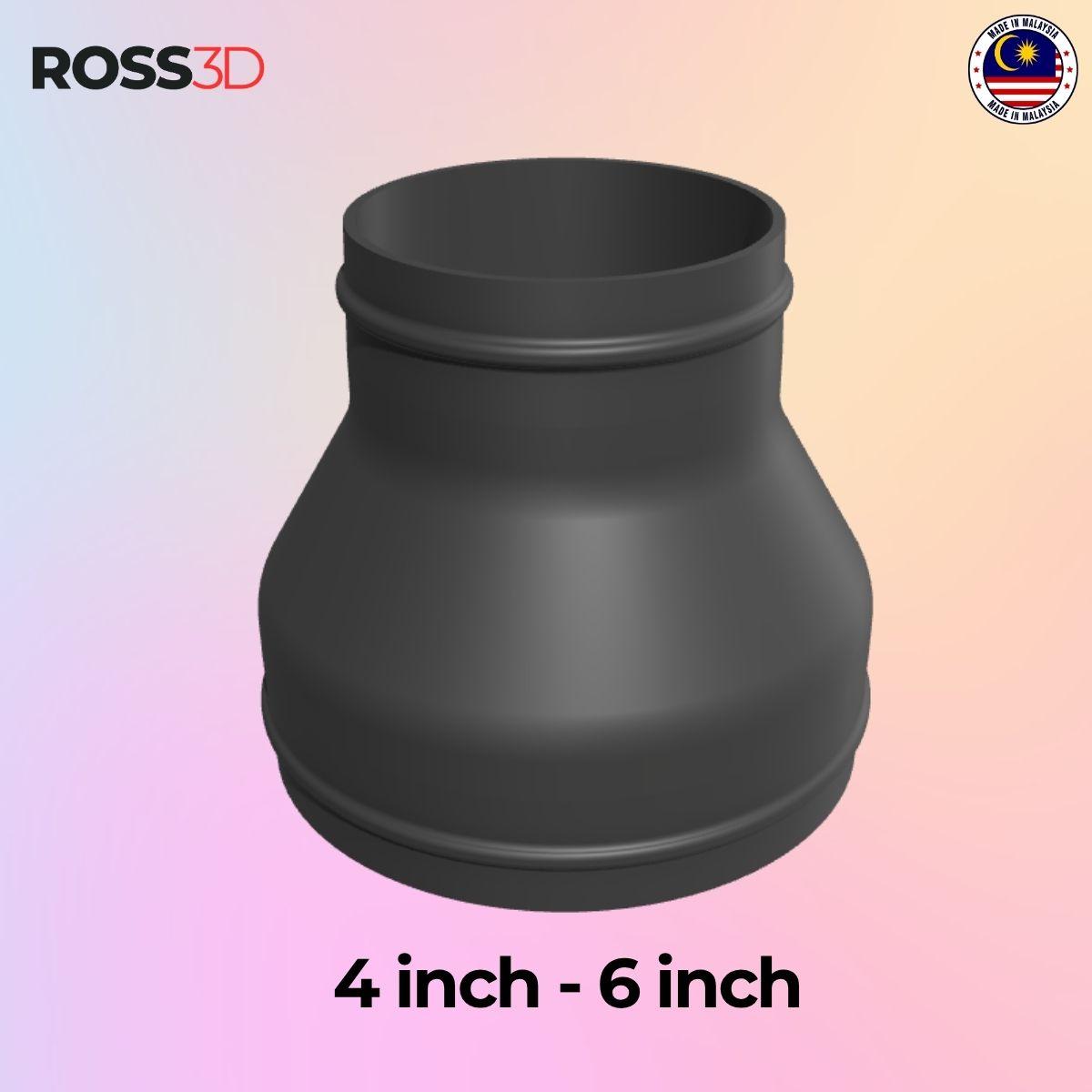 ROSS3D 4"-6" Ventilation Duct Reducer / Adapter