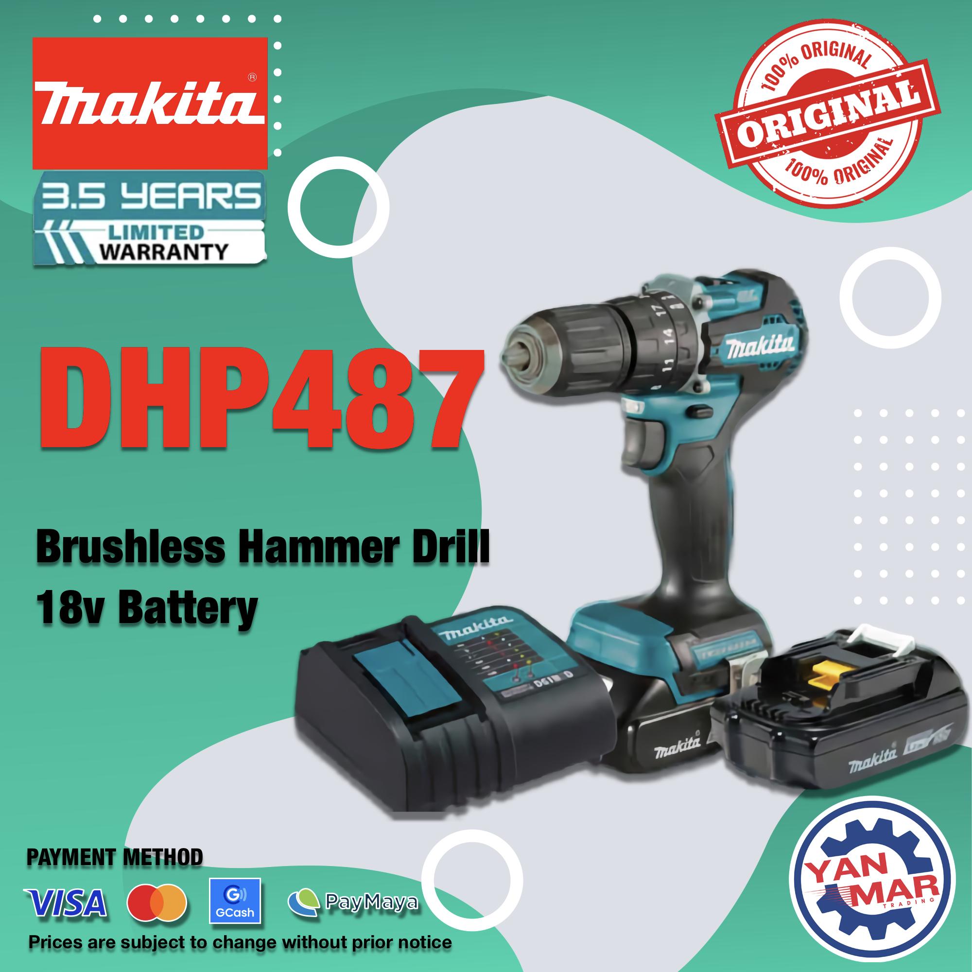Makita DHP487SYX2 Brushless Hammer Drill