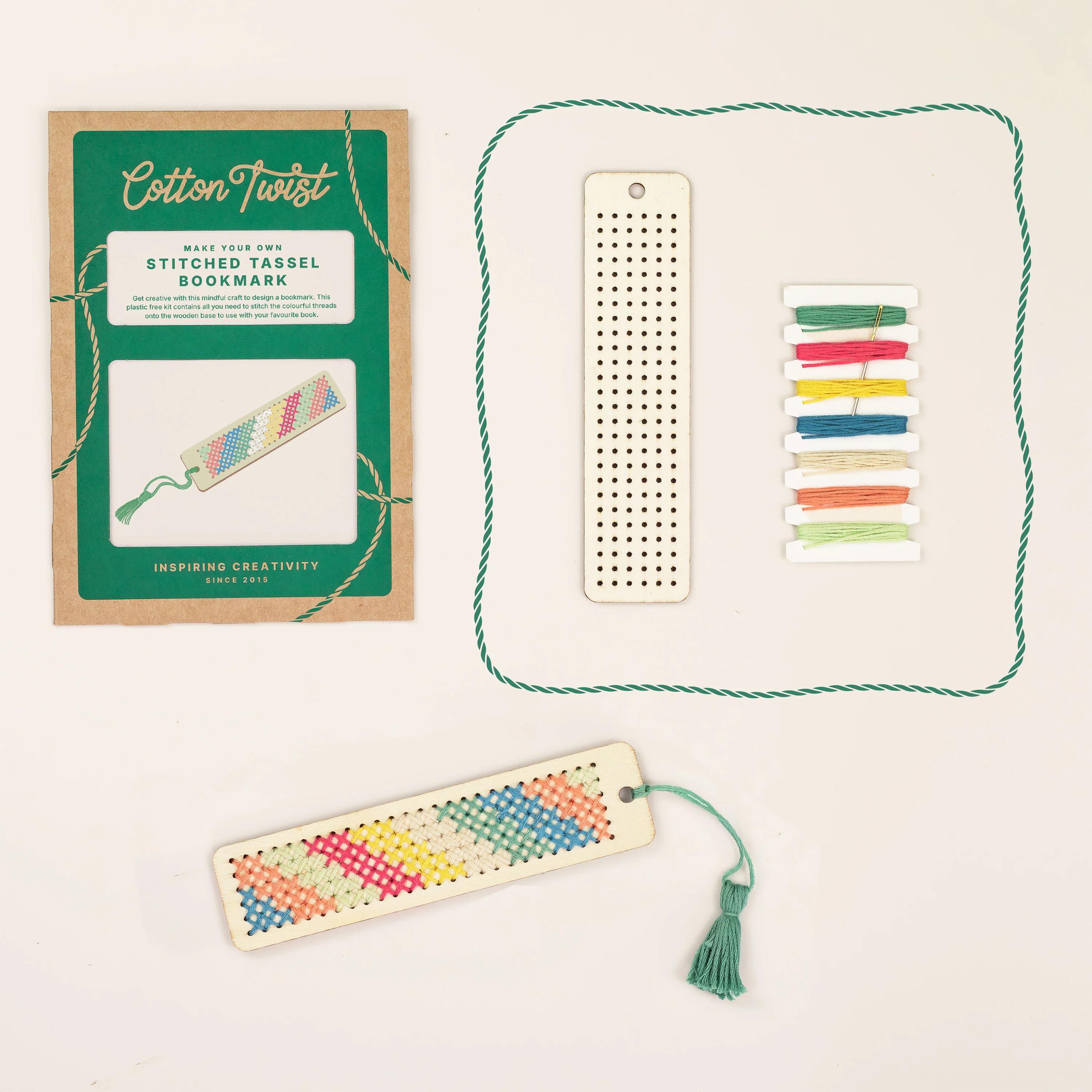 Make Your Own Stitched Tassel Bookmark