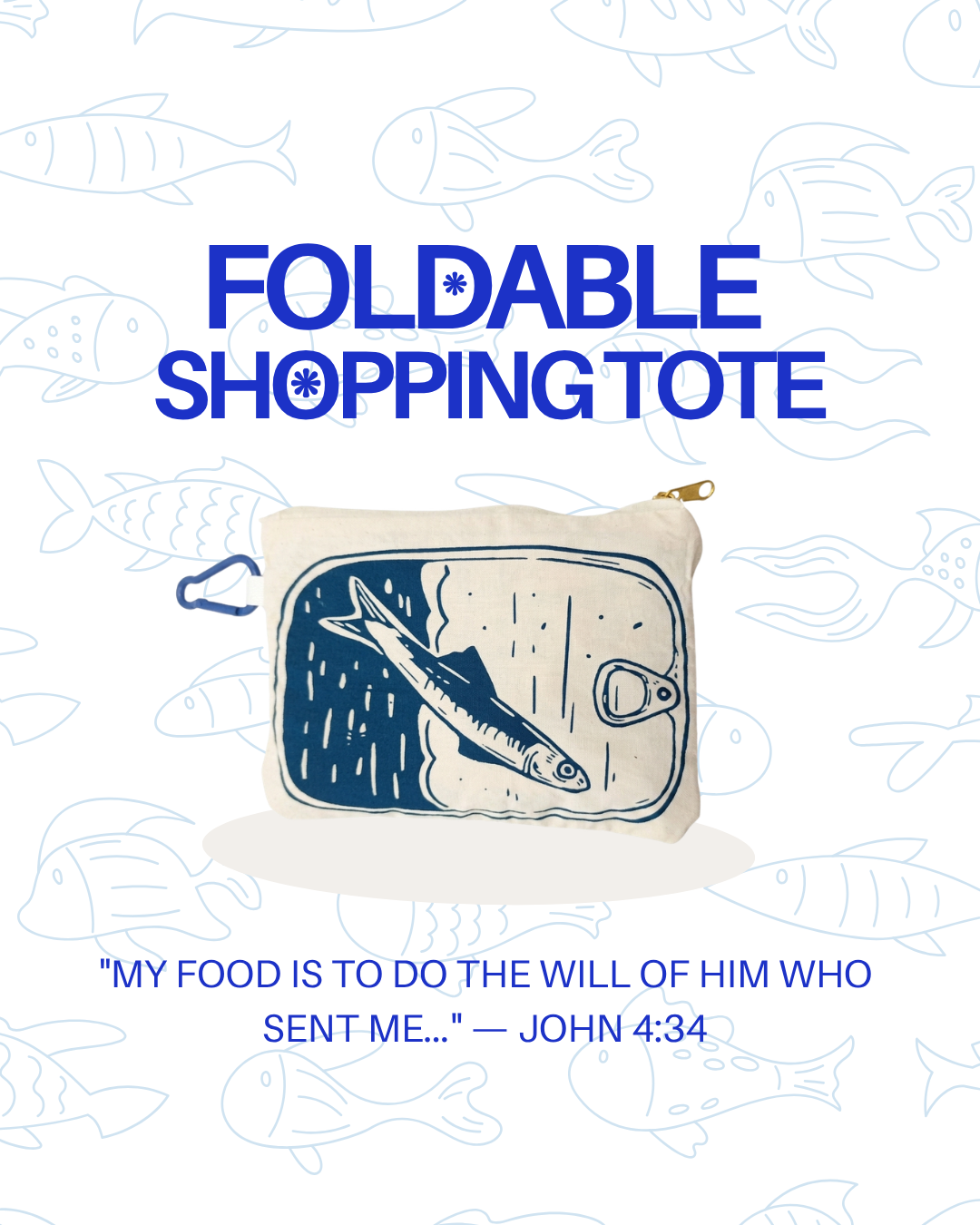 Foldable Pocket Tote Bag