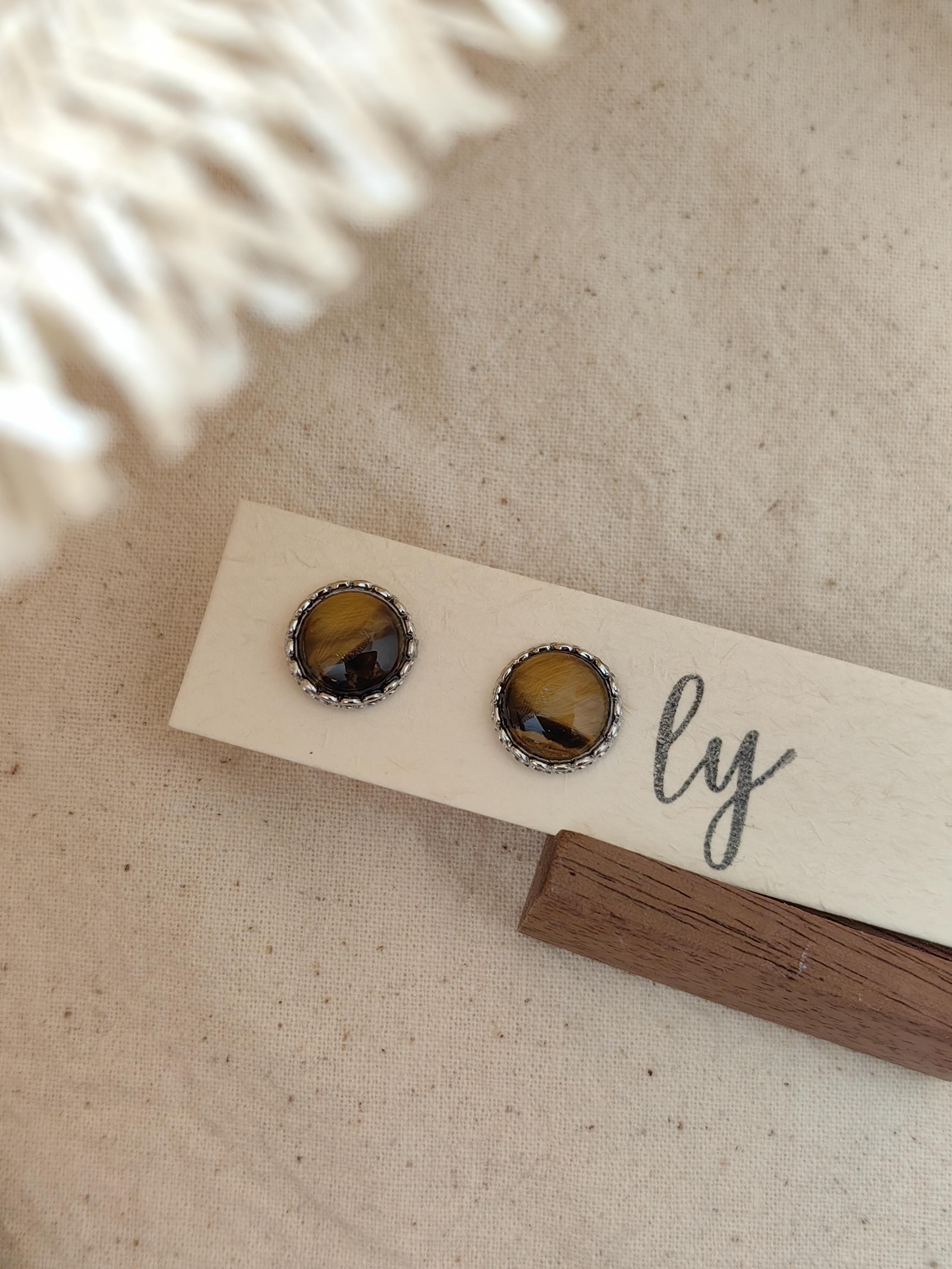 Tigereye Earrings · 虎眼石耳饰