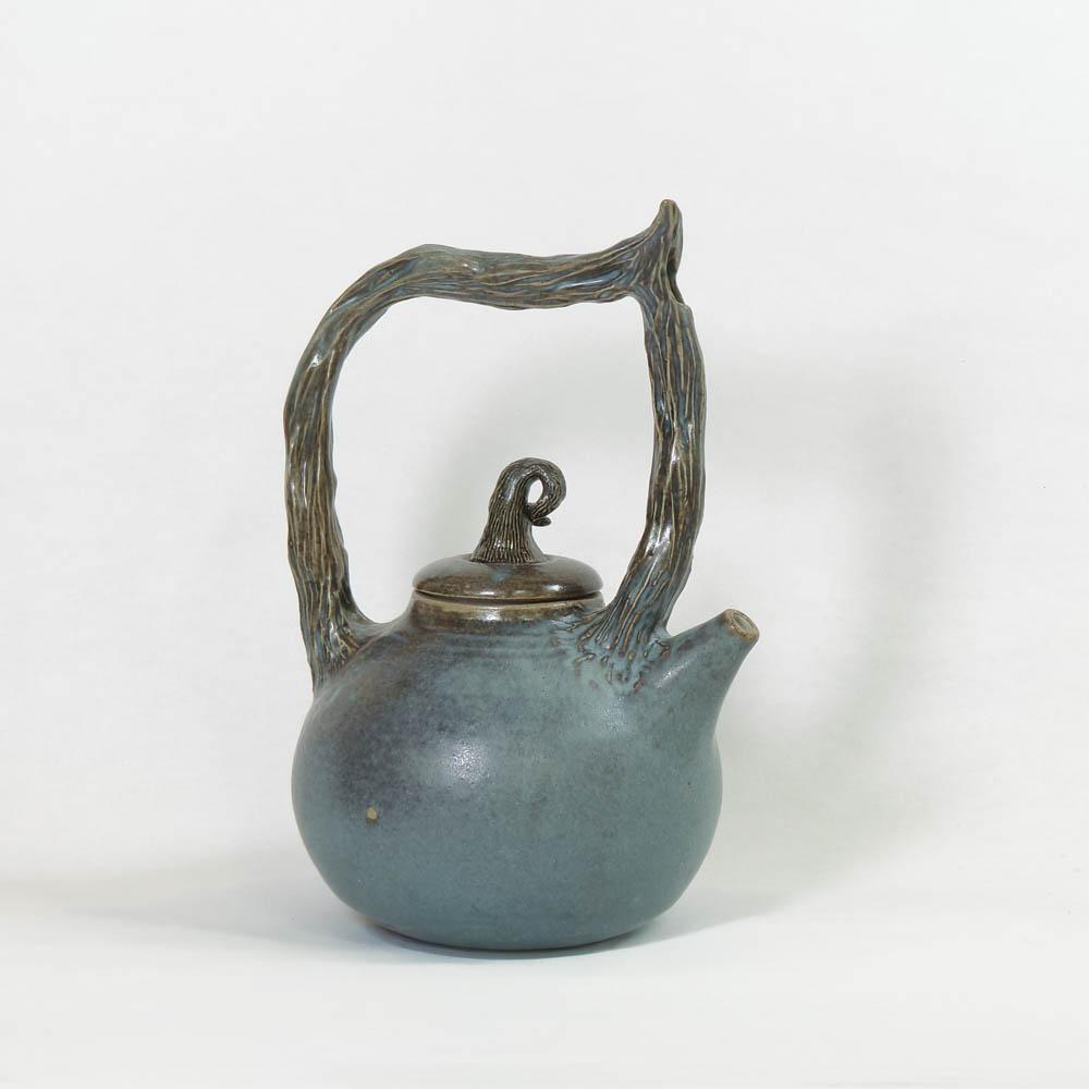 Dusky blue teapot