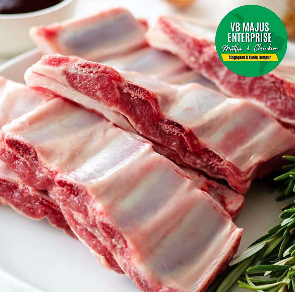 Mutton Ribs/ 羊肋条/ rusuk kambing/ மட்டன் விலா எலும்புகள்