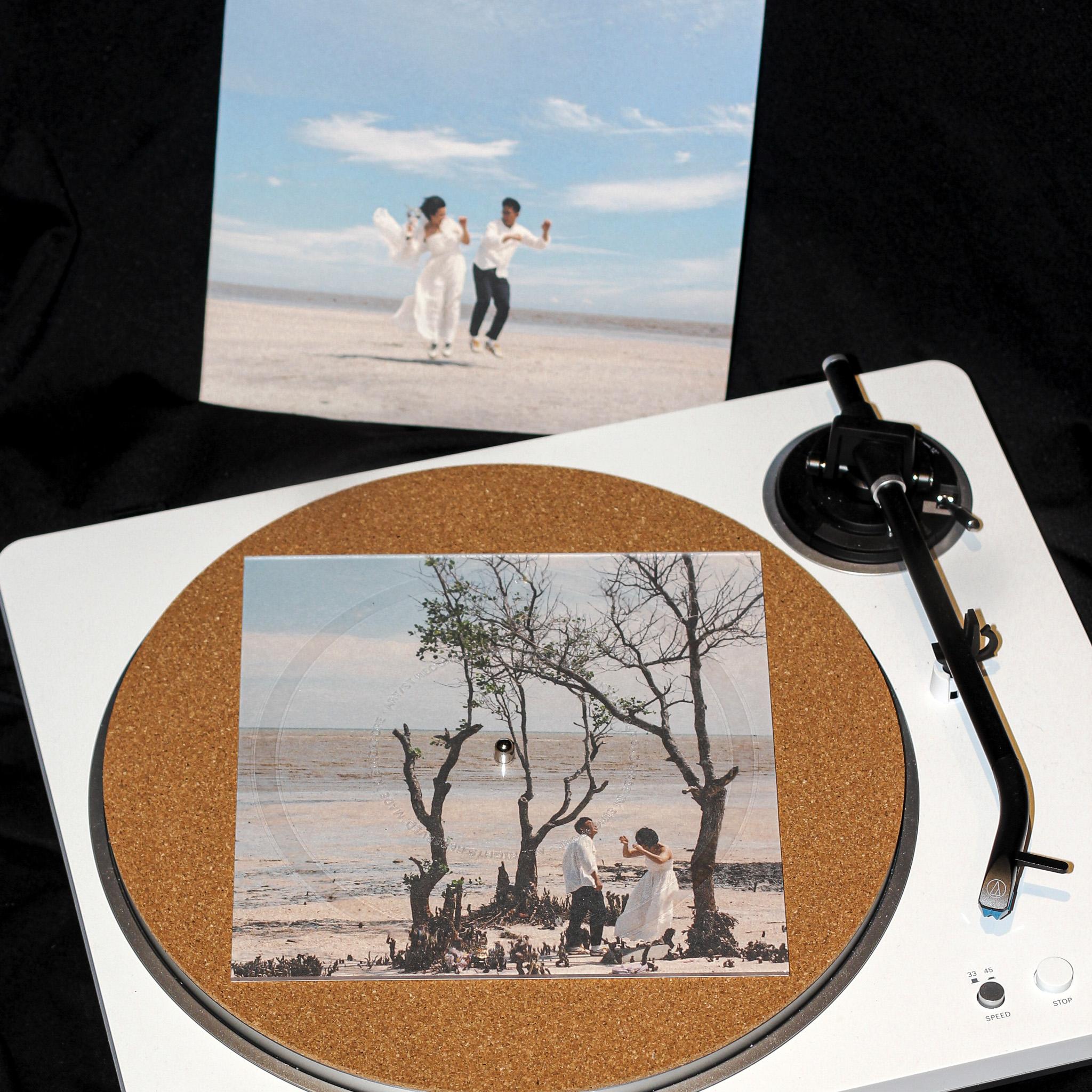 8" Custom Square Picture Disc Vinyl Record (One-Sided Stereo Cut)
