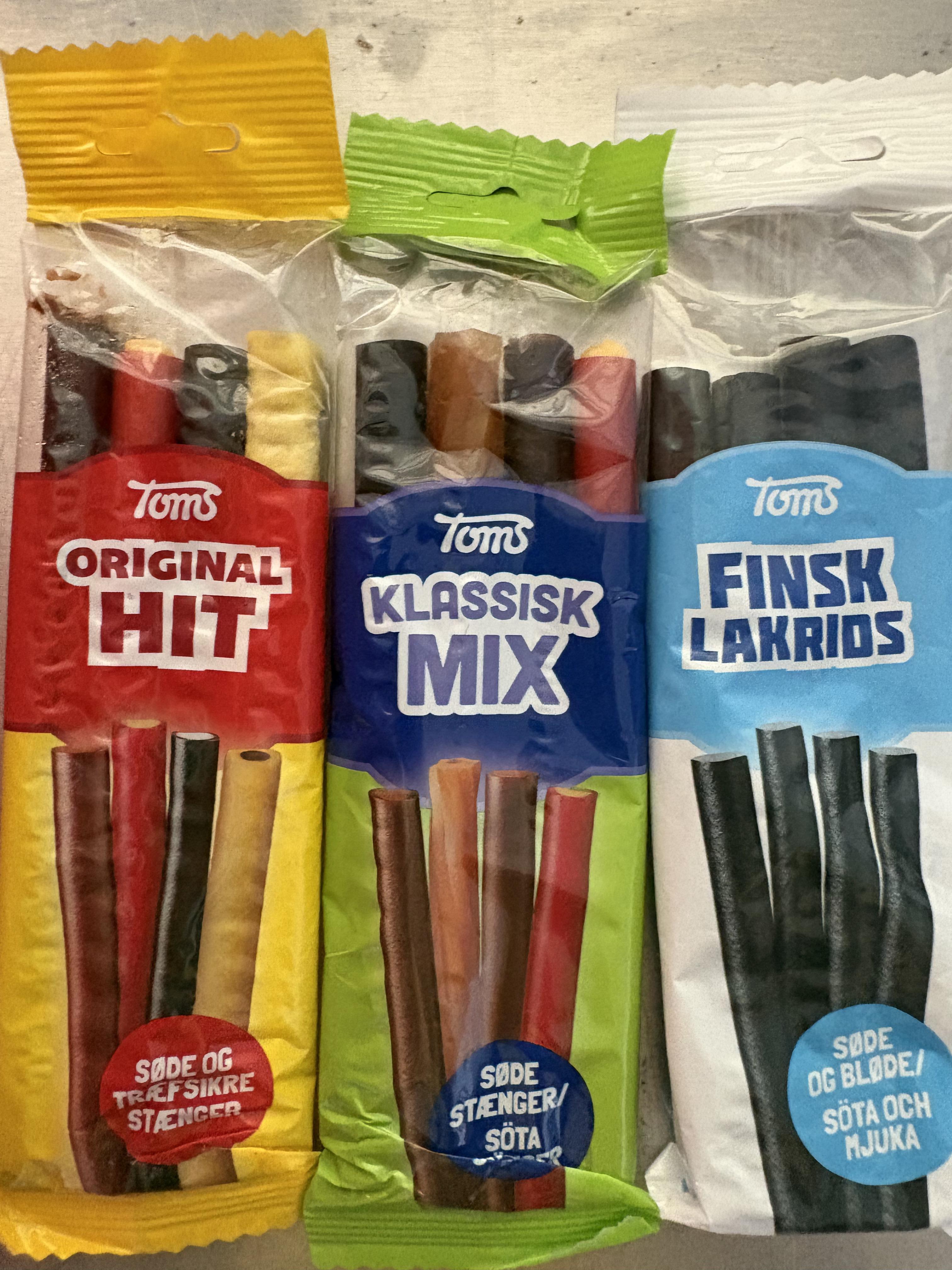 Go'e Stænger Finsk Lakrids 100g / Toms - Finnish Licorice 100g