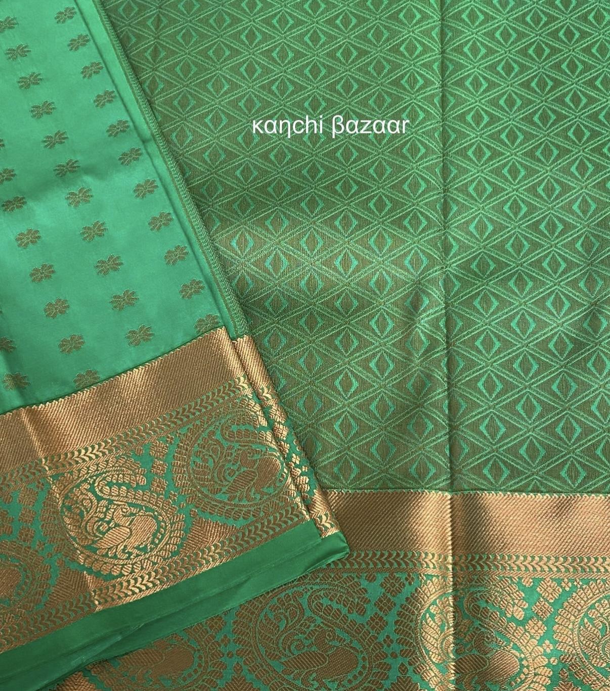 Green Semi Kanchi Silk