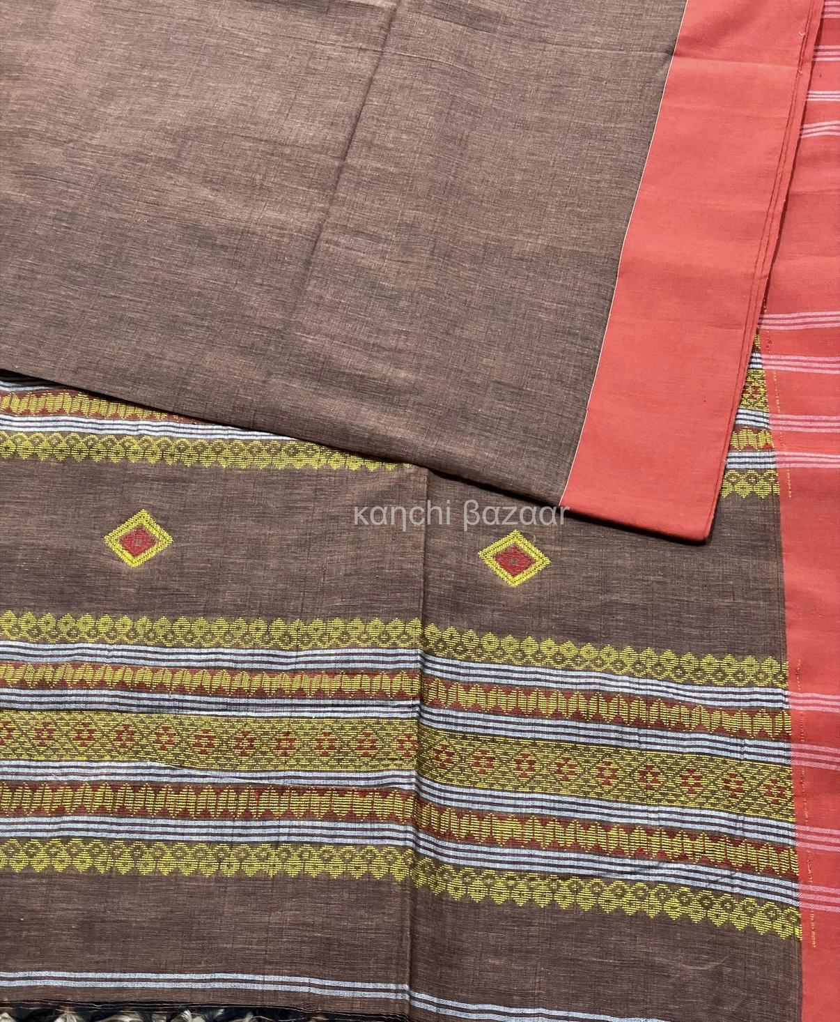 Brown Khadi Cotton