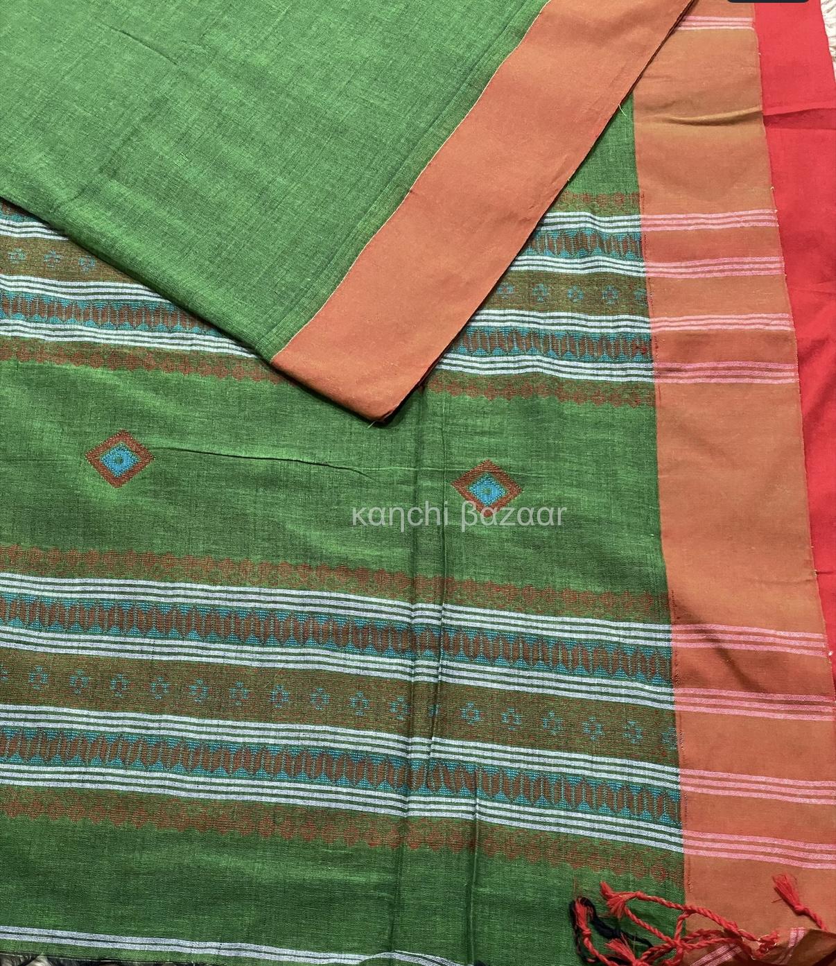 Green Khadi Cotton
