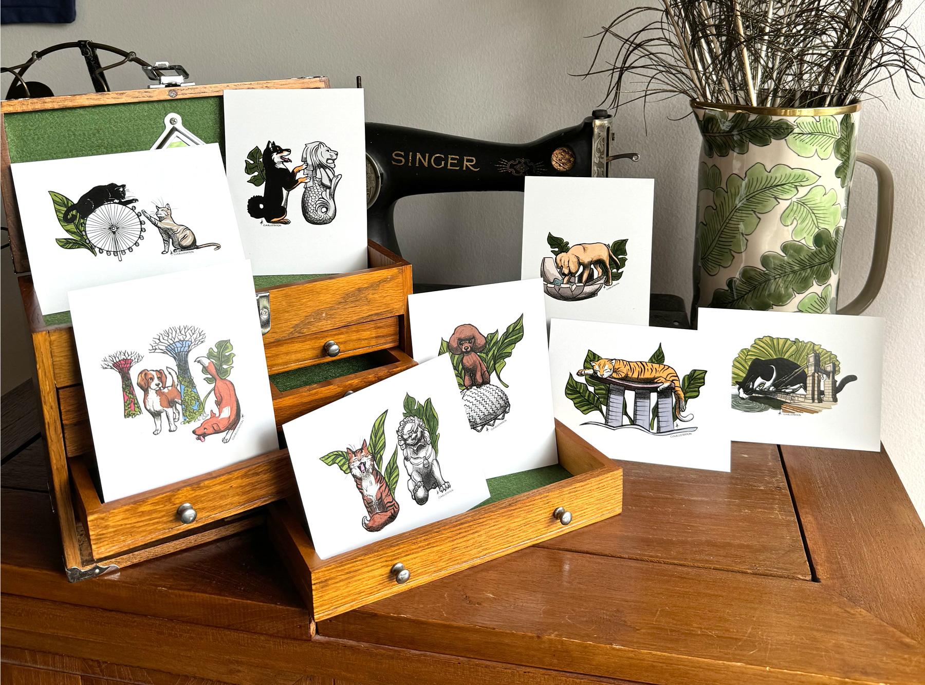 Garden City Postcard bundle- 4 pack