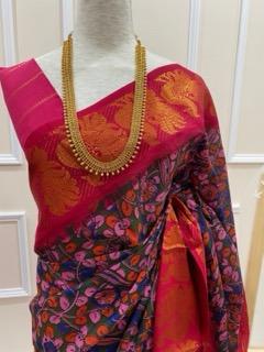 Kalamkari Sungudi Saree