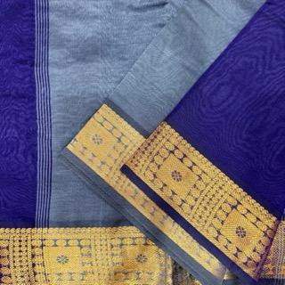 Cotton Silk (Contrast pallu & blouse)