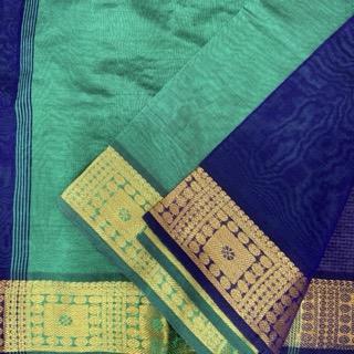 Cotton Silk (Contrast pallu & blouse)