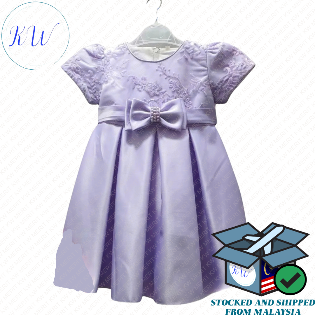 NEW Baju Raya Baby Girl Dress Gaun Budak Baby Girl Newborn to 12 months